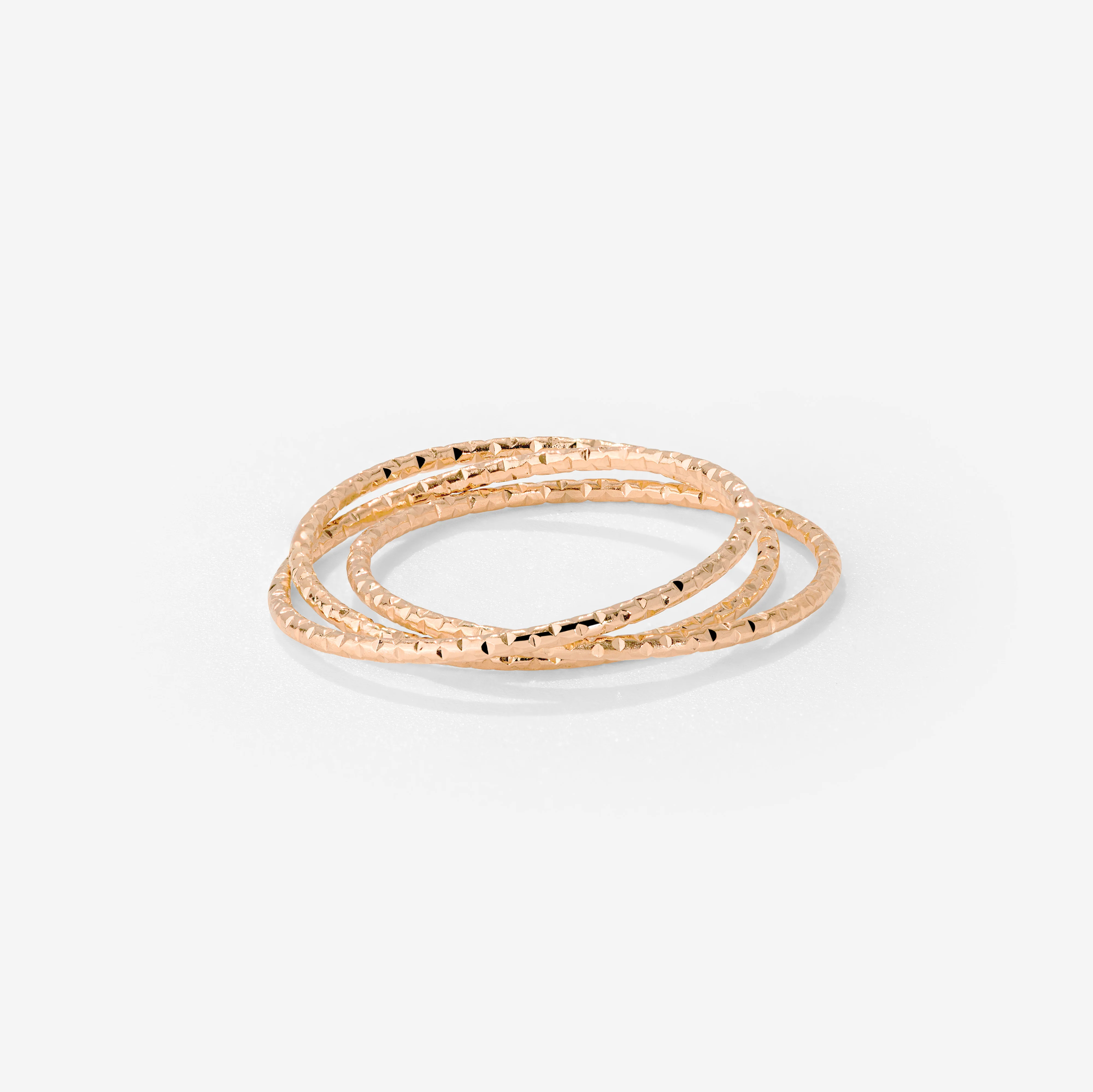 Prism Trio Ring Rose Gold