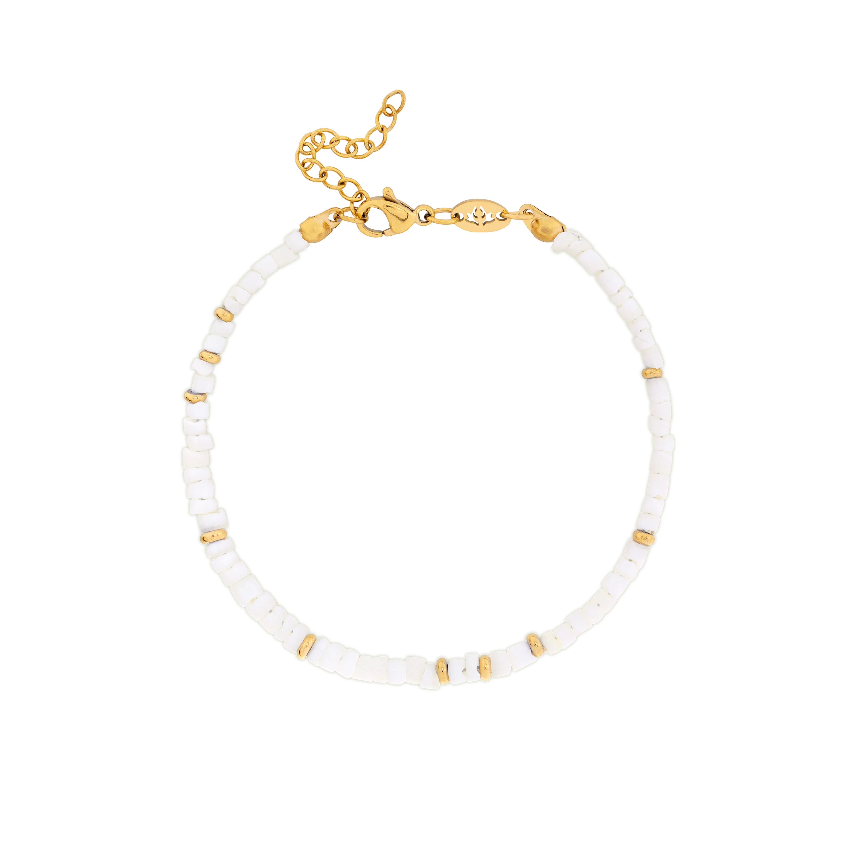 Puka Shell Bracelet Gold