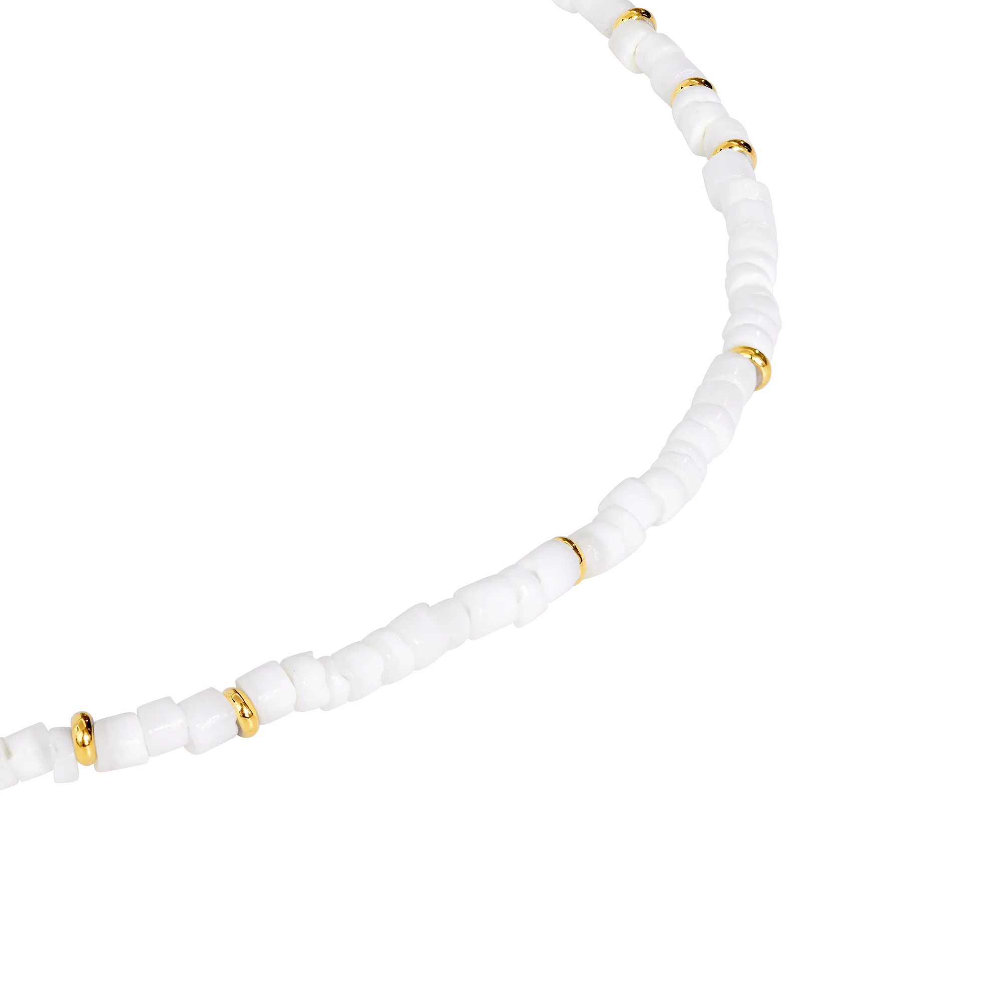 Puka Shell Necklace Gold - Image 3
