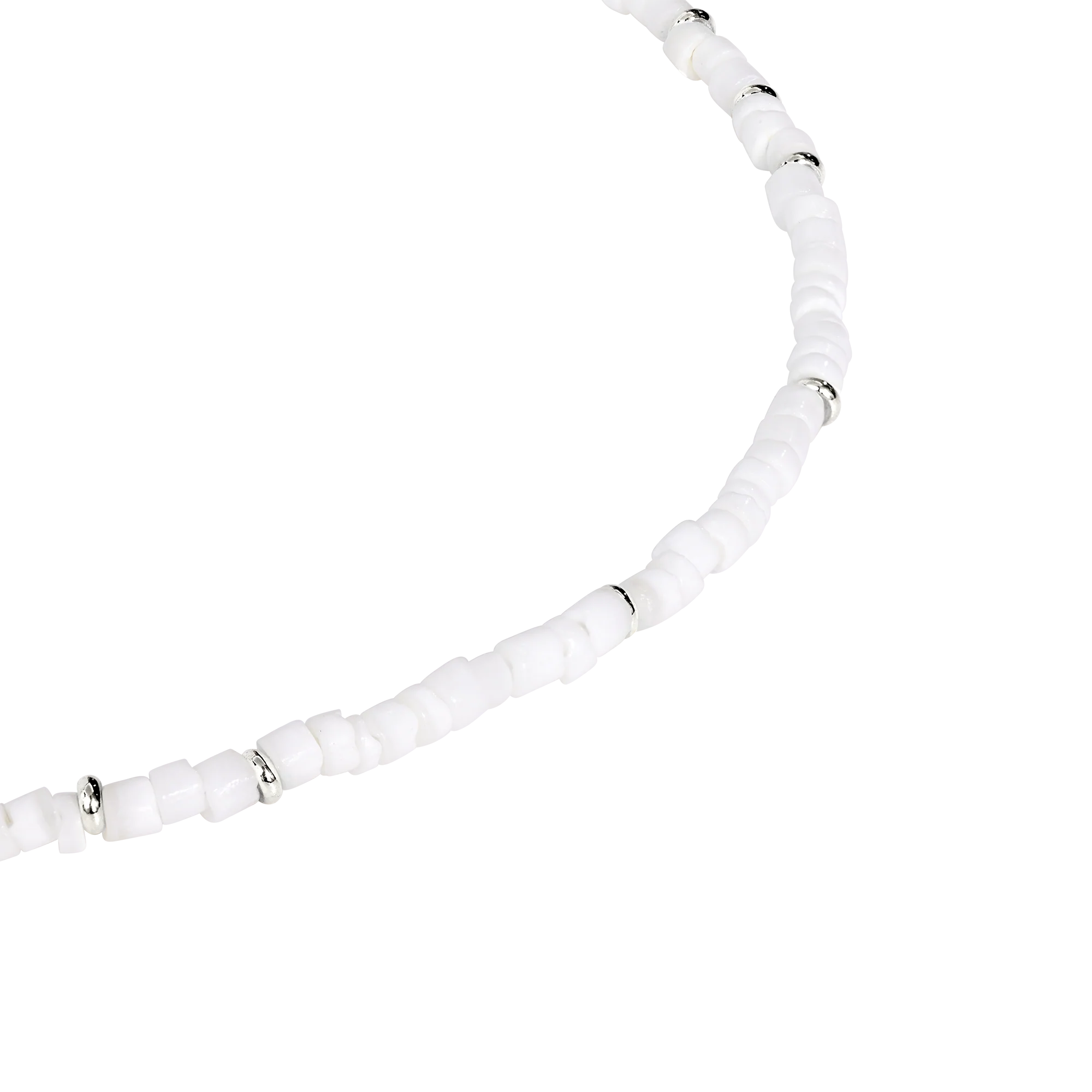 Puka Shell Necklace Silver - Image 3
