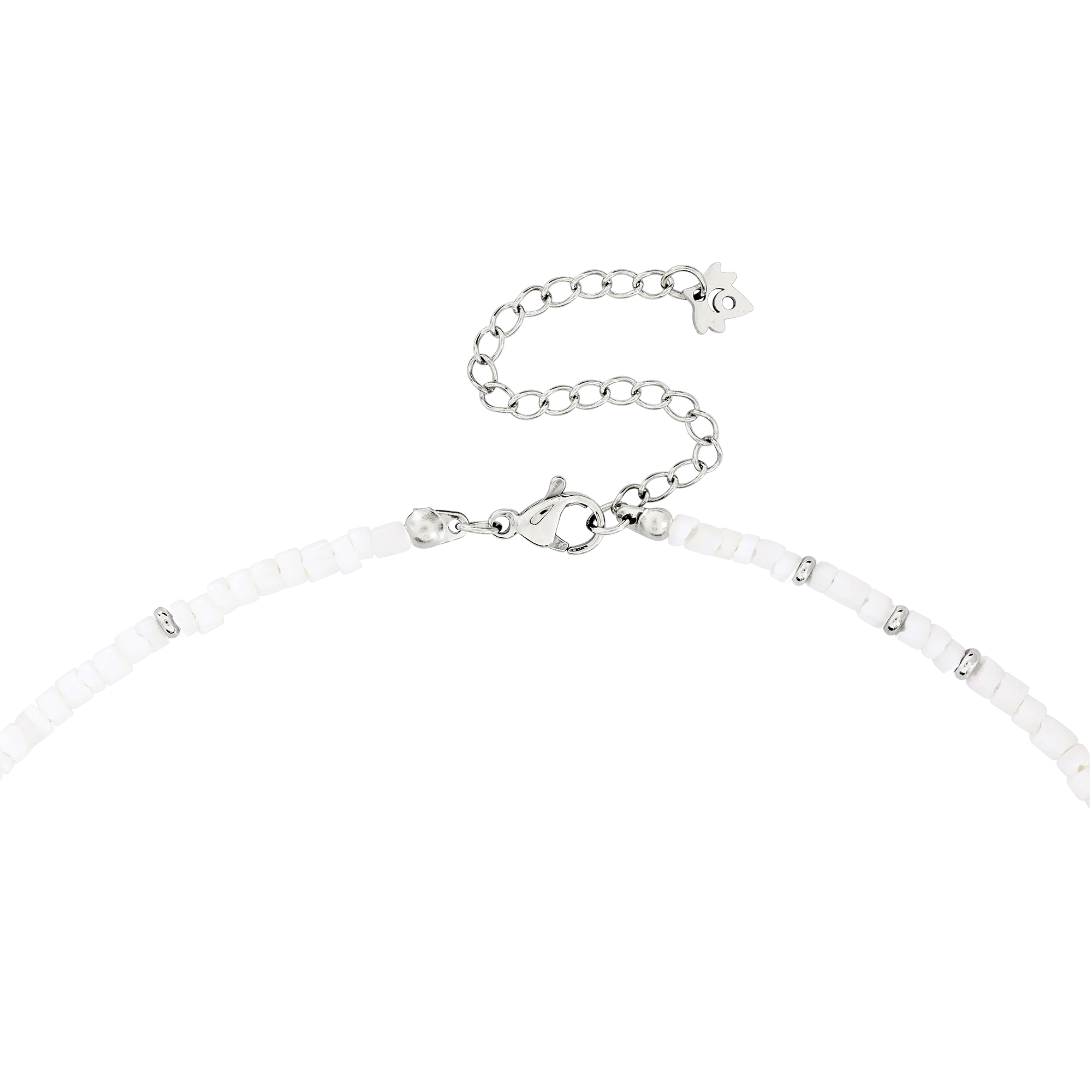 Puka Shell Necklace Silver - Image 5