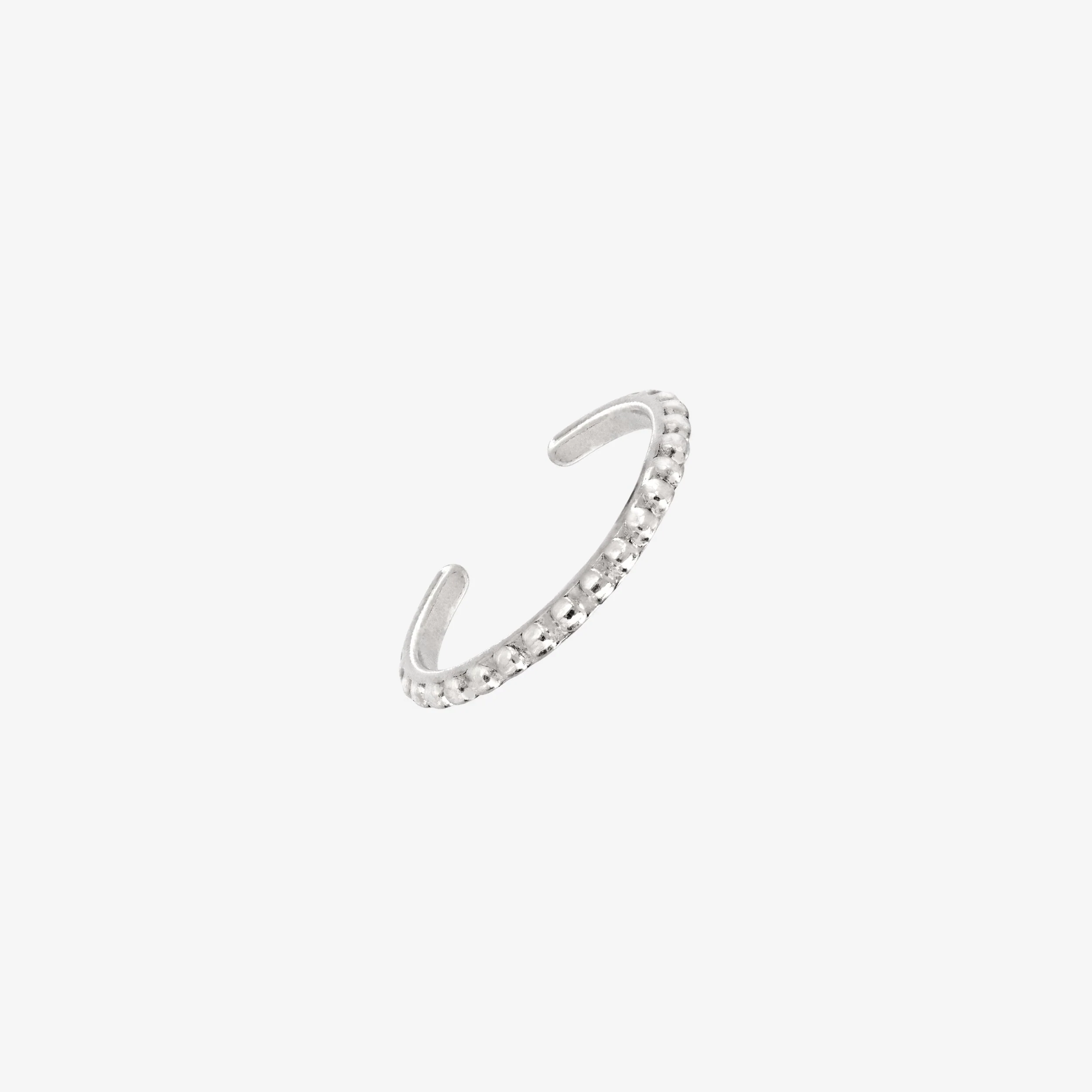 Punto Toe Ring Silver