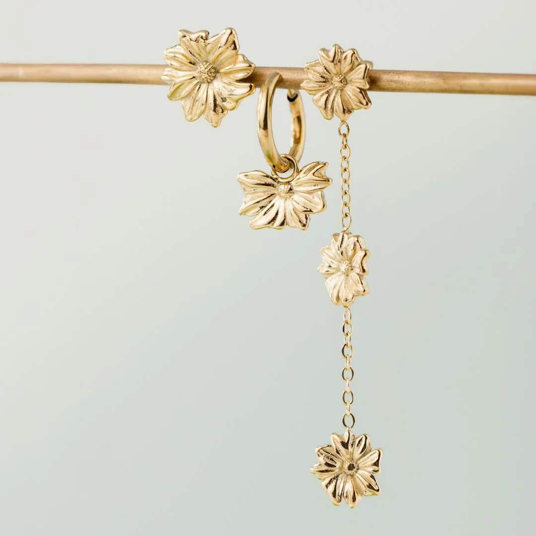 Pure Petal Studs Silver - Image 4