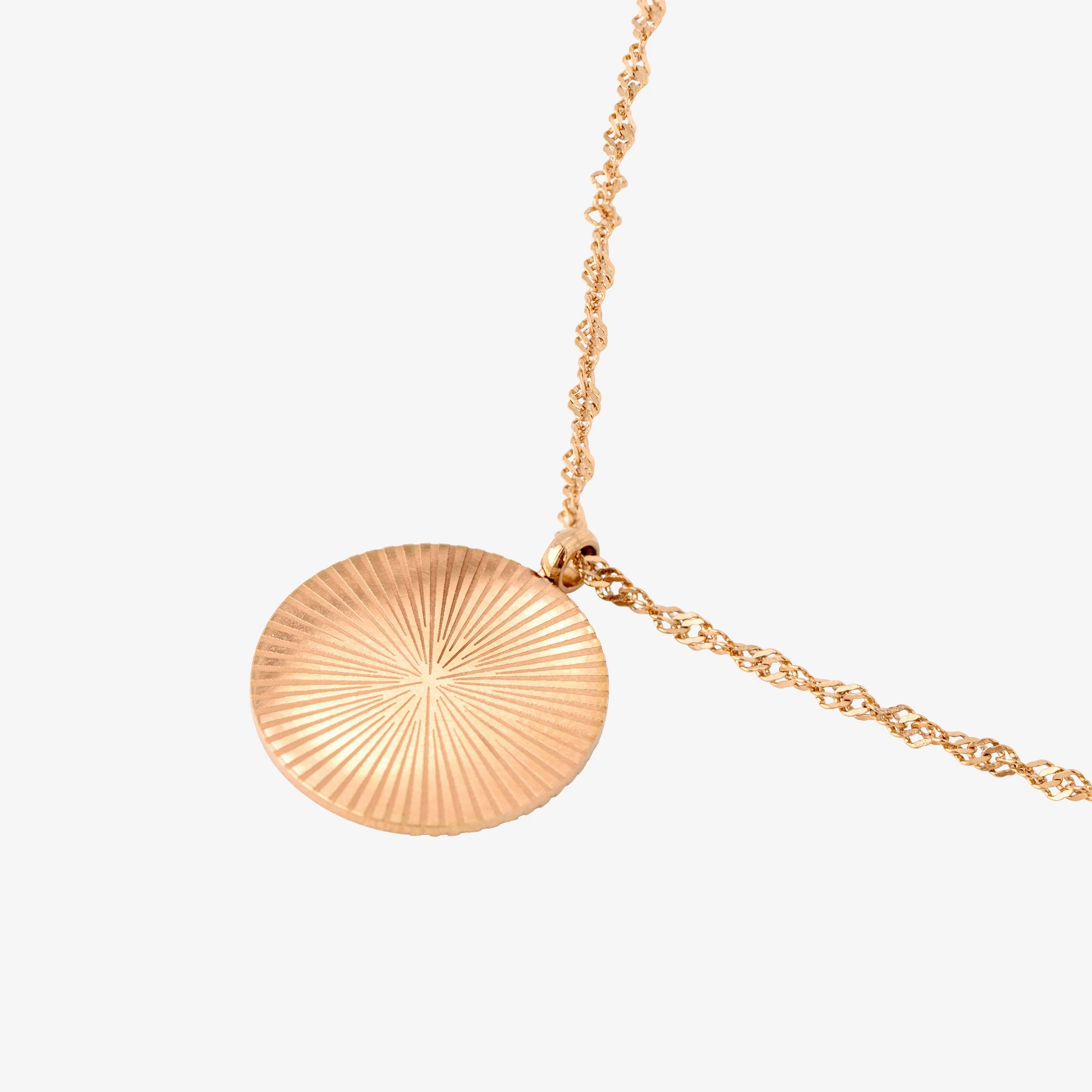Rise & Shine Necklace Rose Gold - Image 3