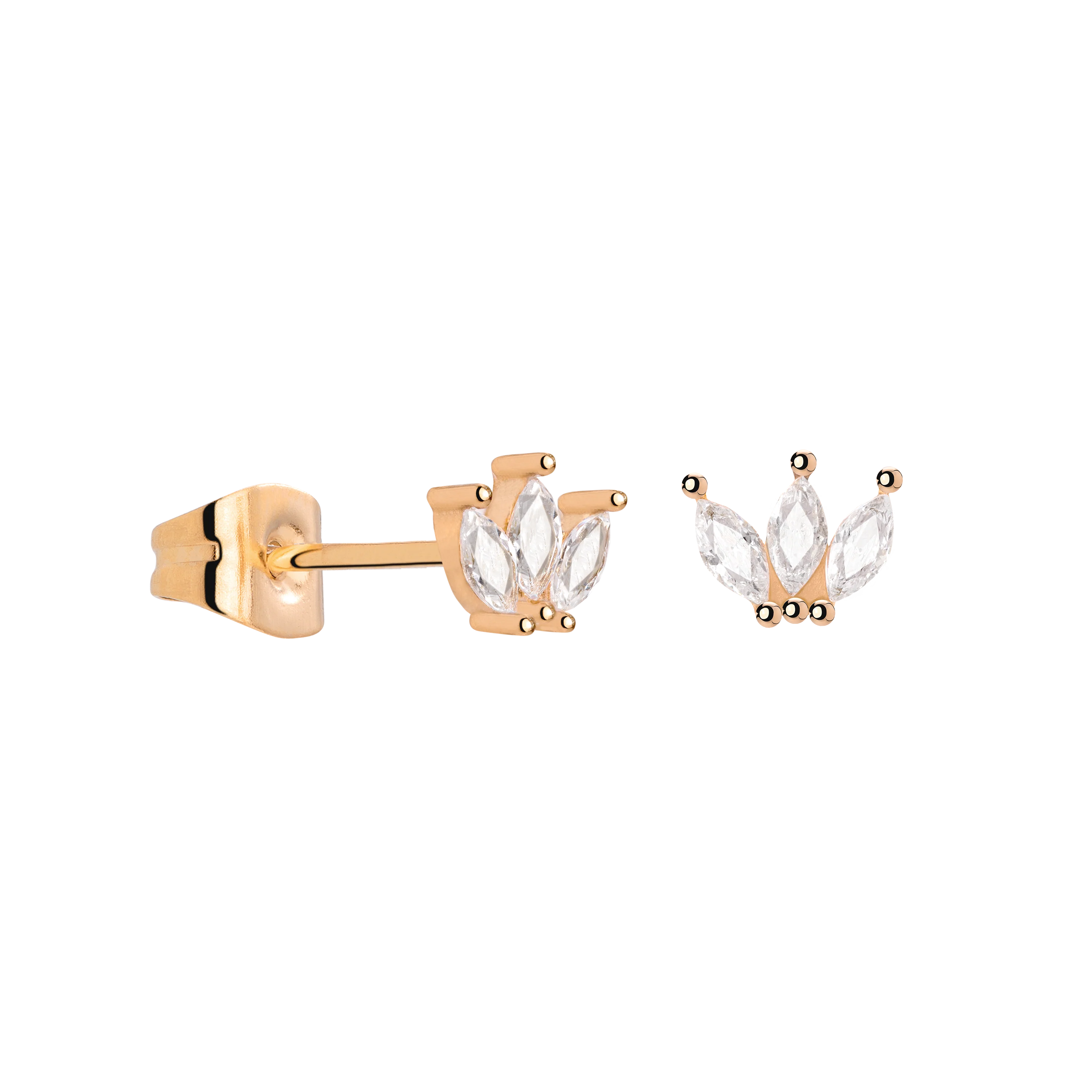 Royalty Studs Rose Gold