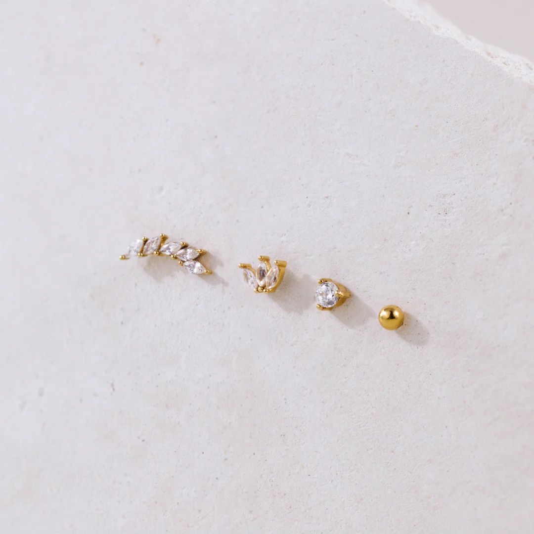 Royalty Studs Rose Gold - Image 4