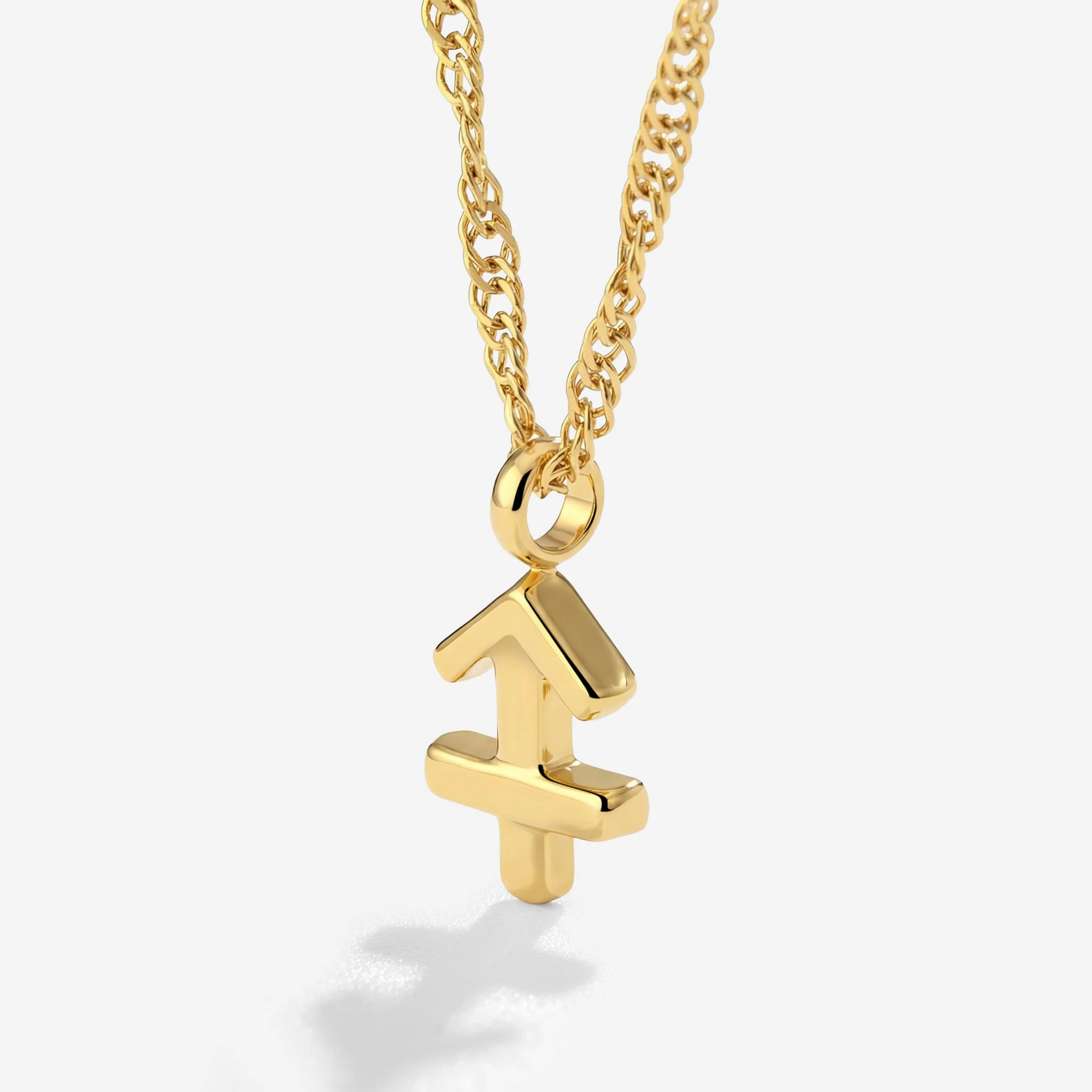 Sagittarius Bubble Necklace Stud Earrings Gold - Image 3