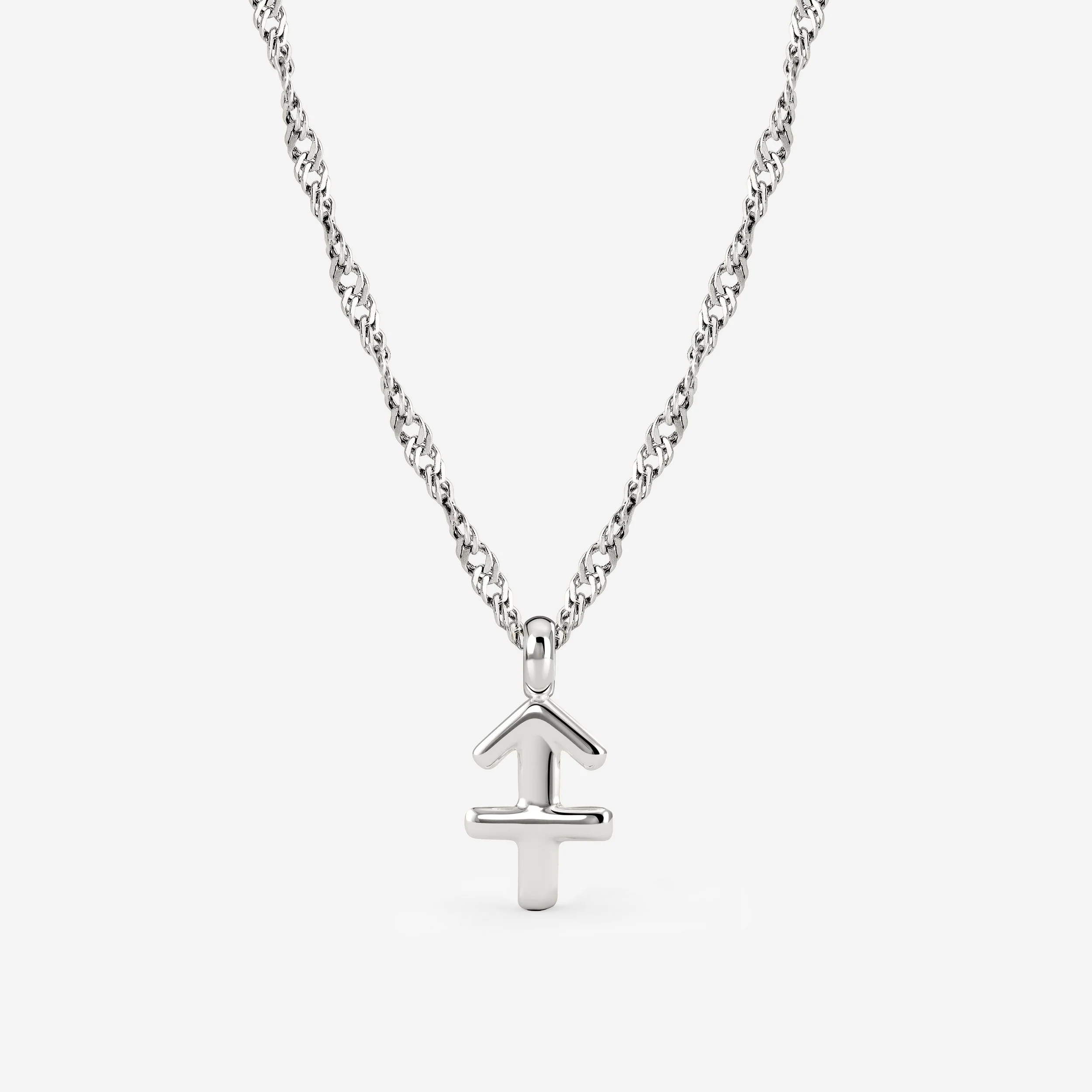 Sagittarius Bubble Necklace Silver