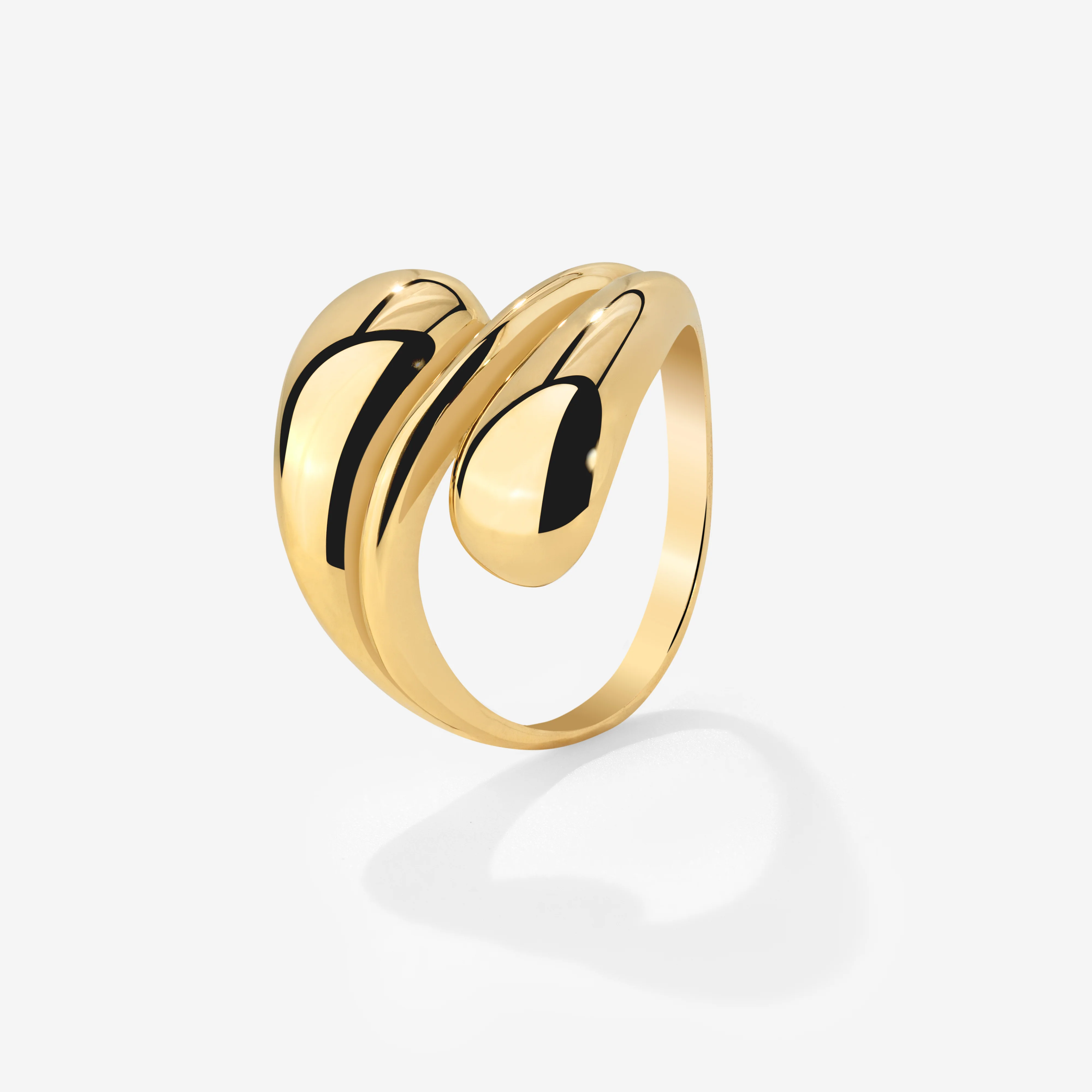 Sculpted Touch Ring Gold - Image 4