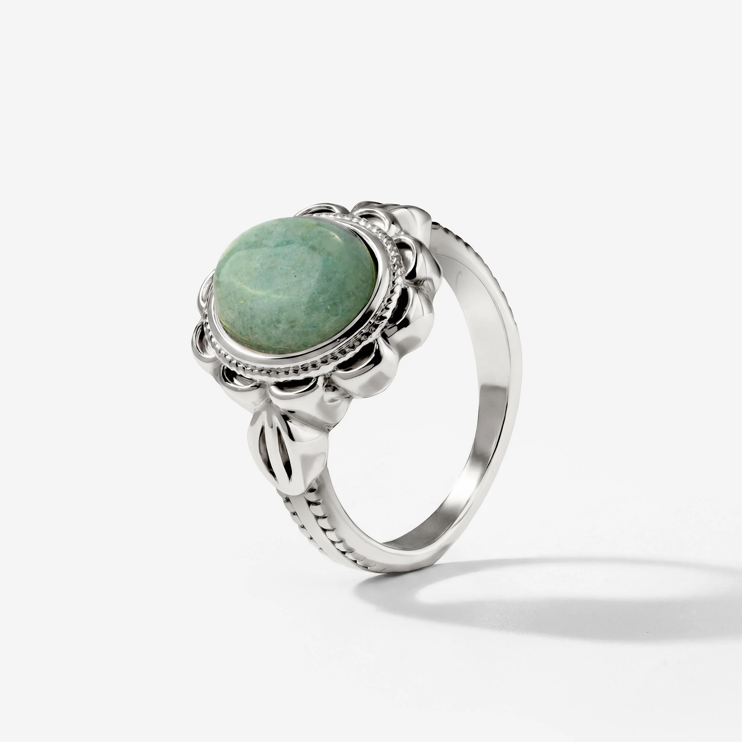 Sea Glass Ring Silber