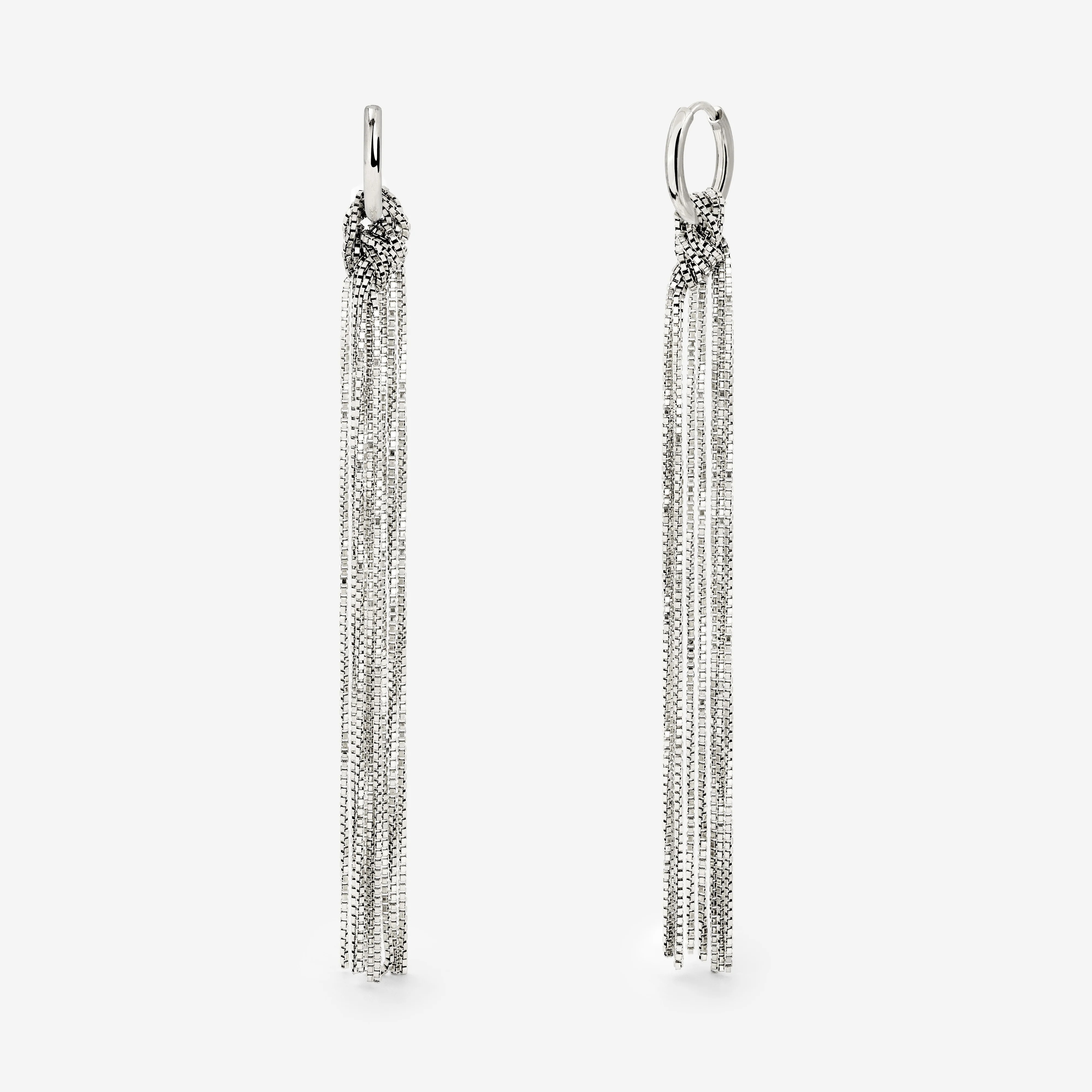 Sea Strands Hoop Set Small Silver