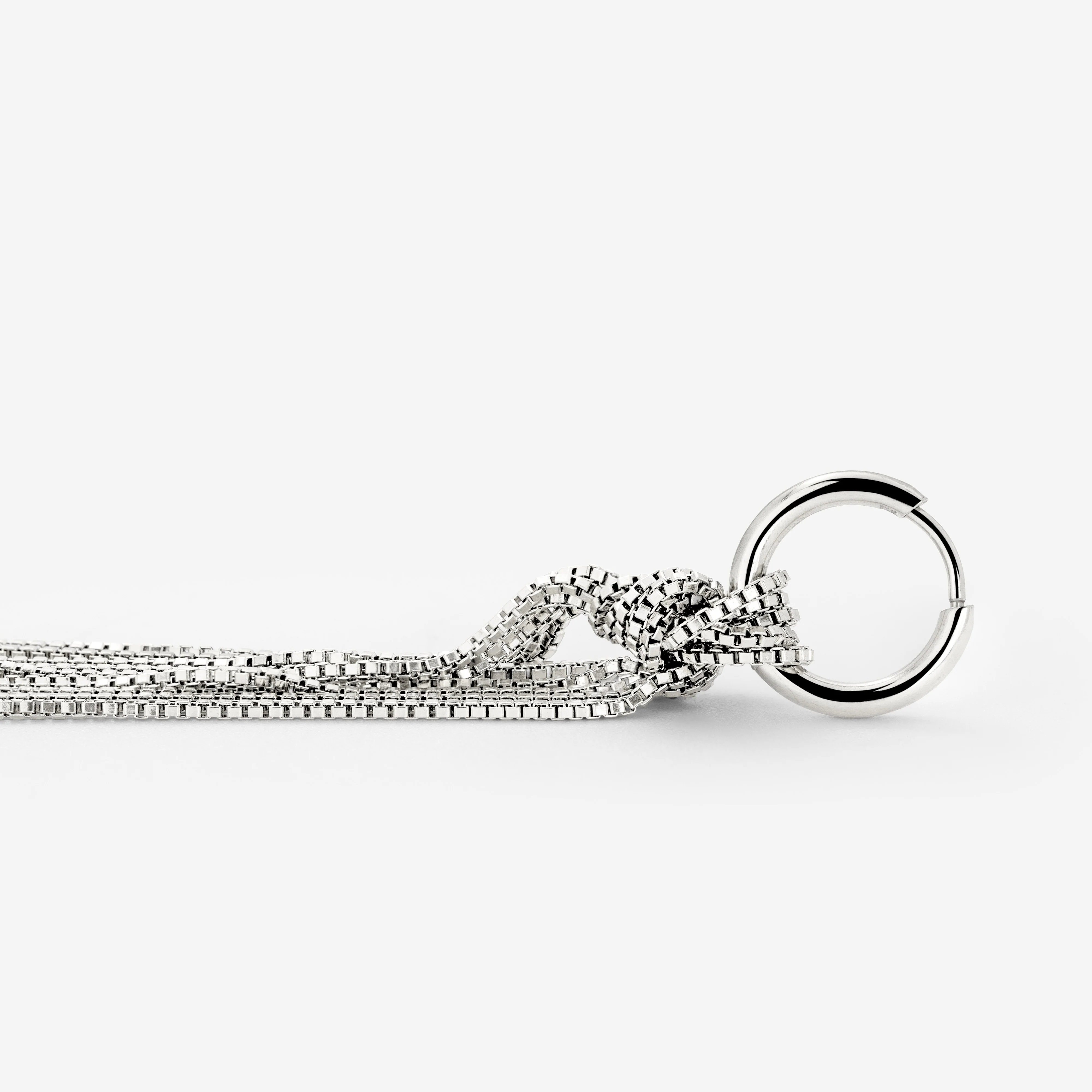 Sea Strands Hoop Set Small Silver - Image 4