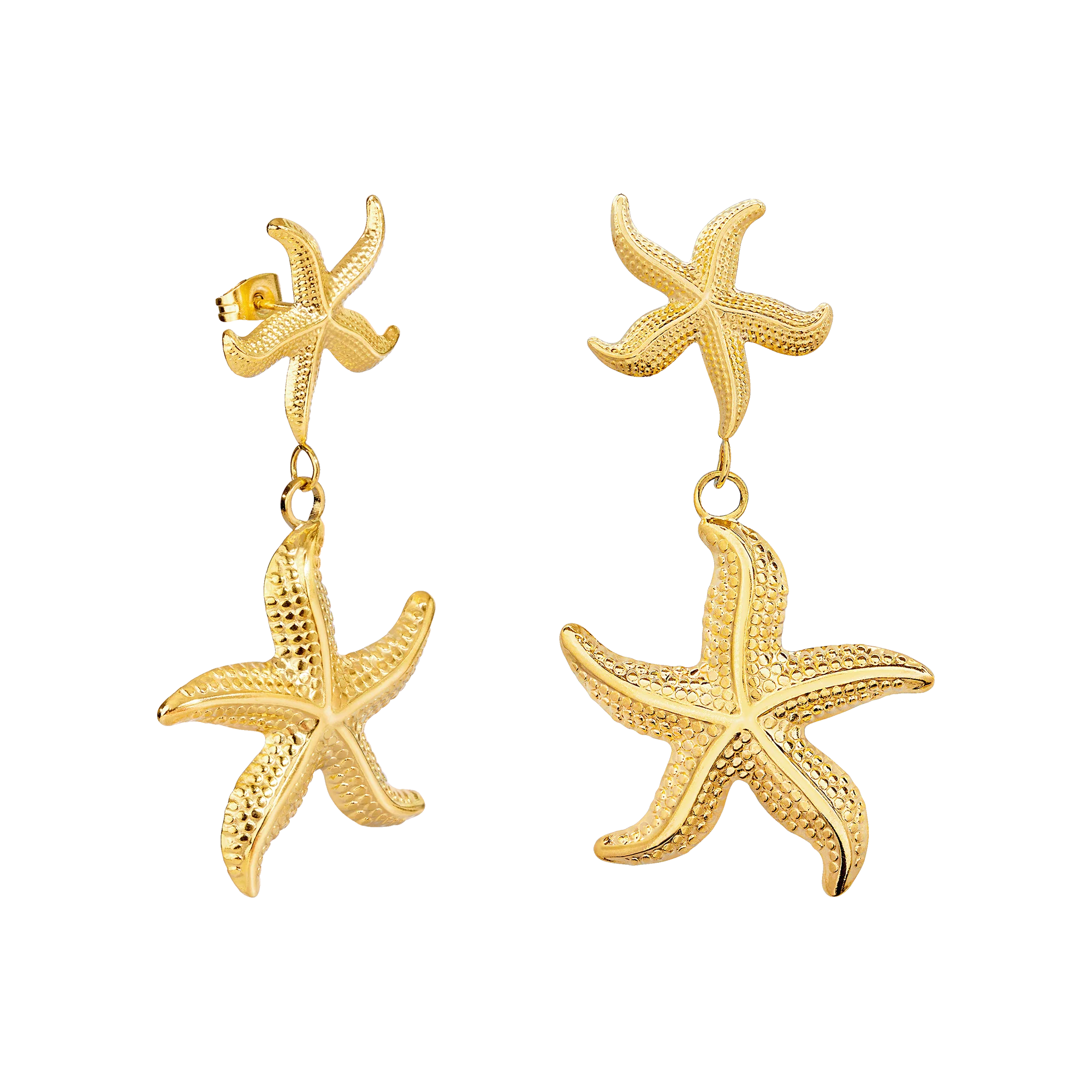 Starfish Studs Gold