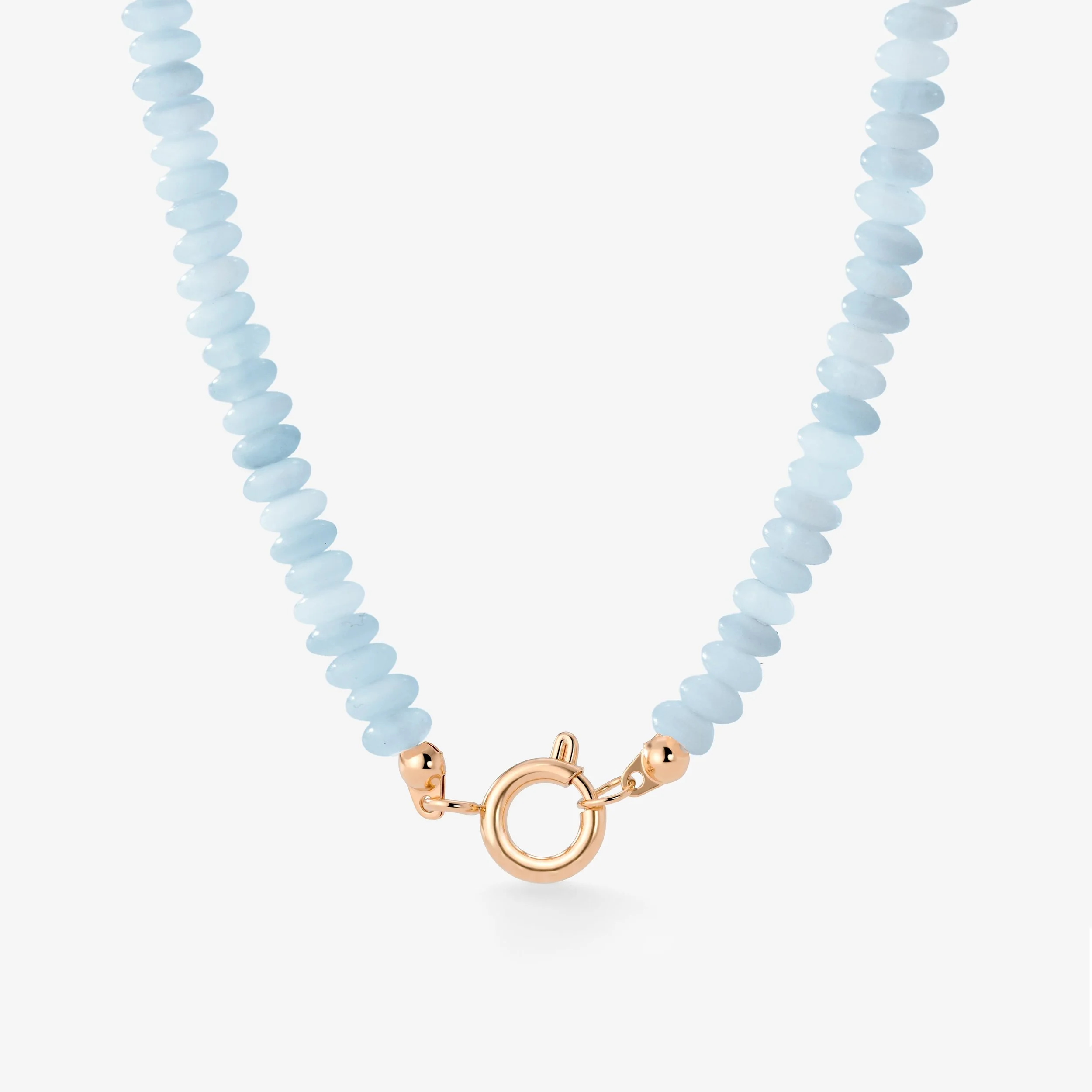 Seastone Charm Necklace Rose Gold