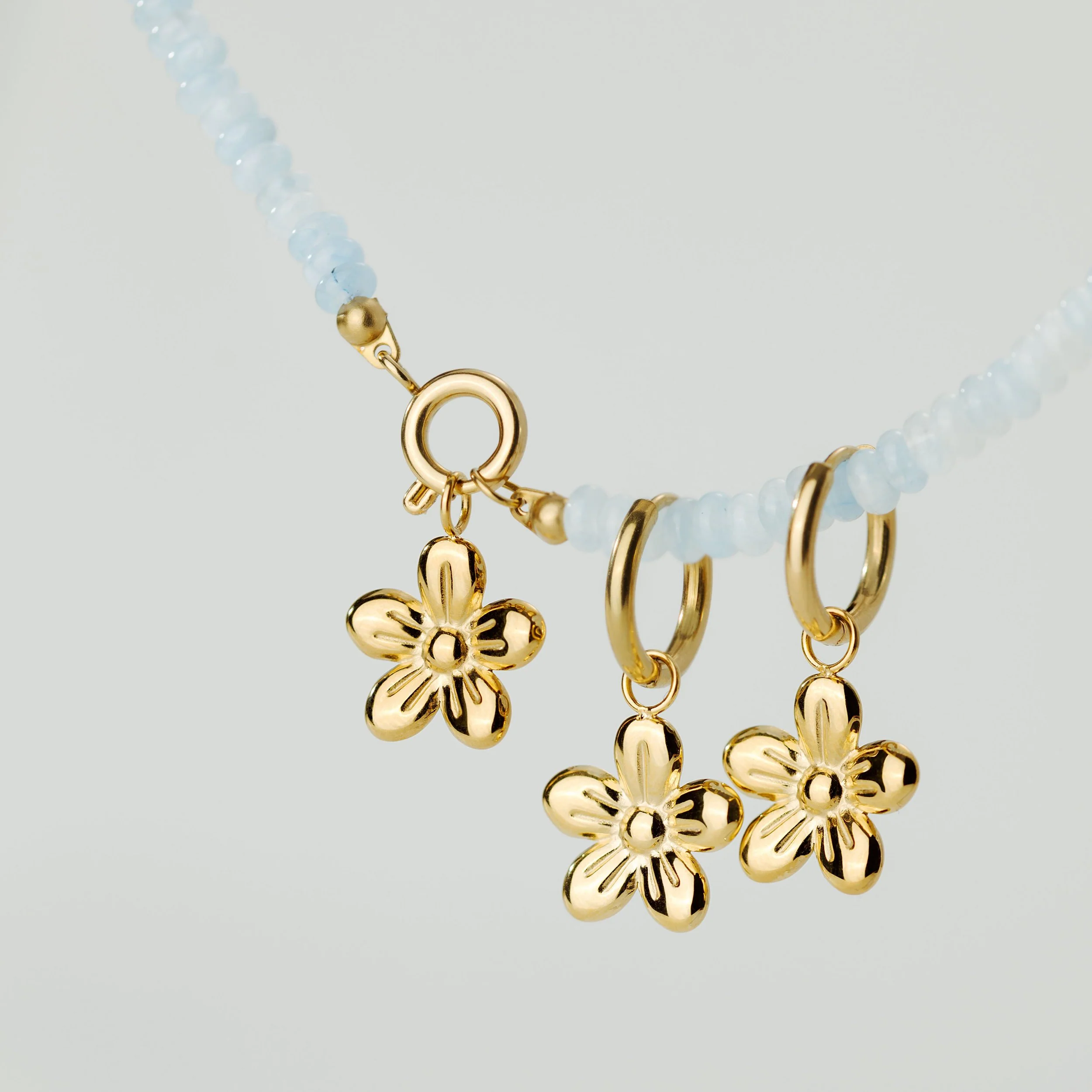 Seastone Charm Necklace Rose Gold - Image 6