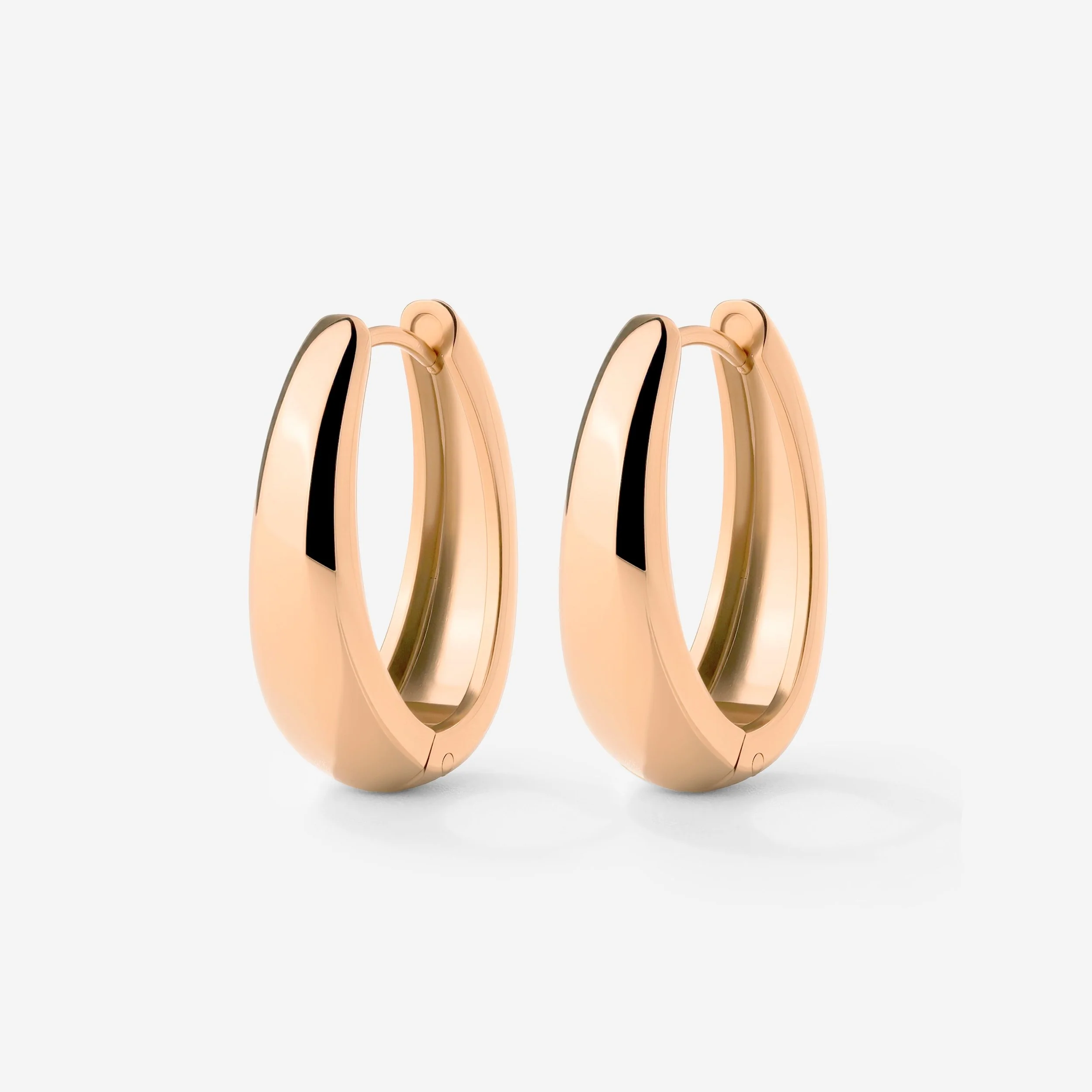 Seeker Hoops Medium Rose Gold