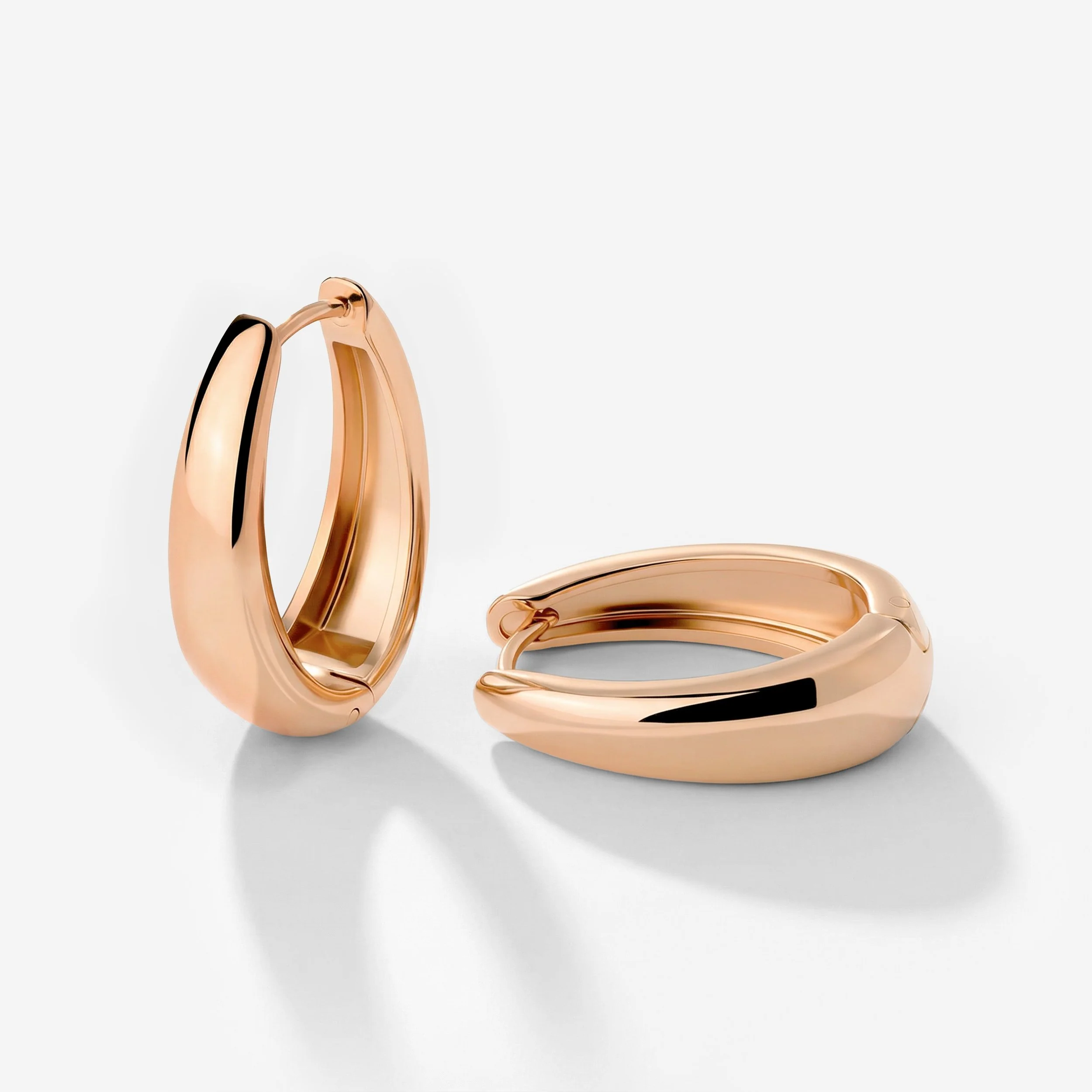 Seeker Hoops Medium Rose Gold - Image 5
