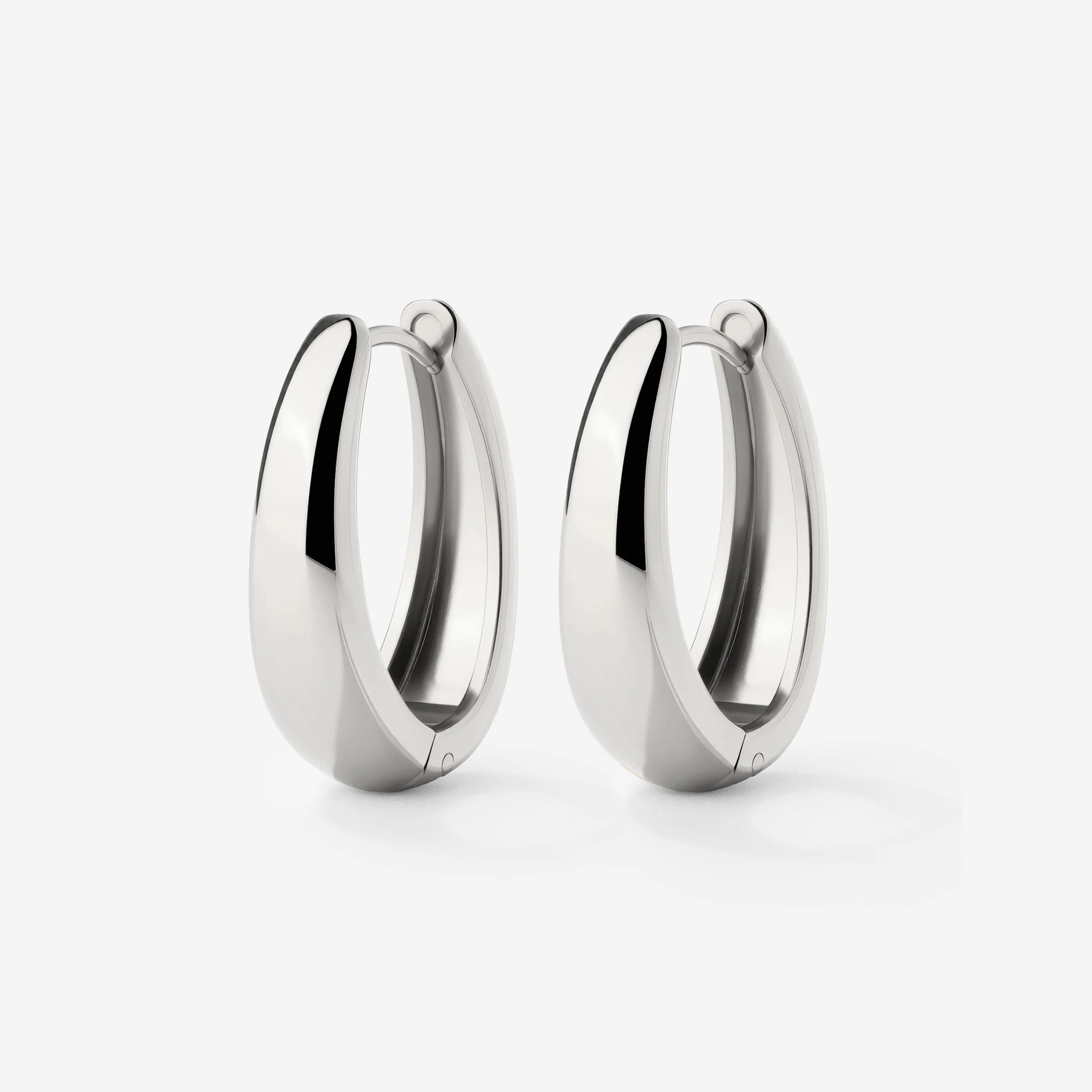 Seeker Hoops Medium Silver