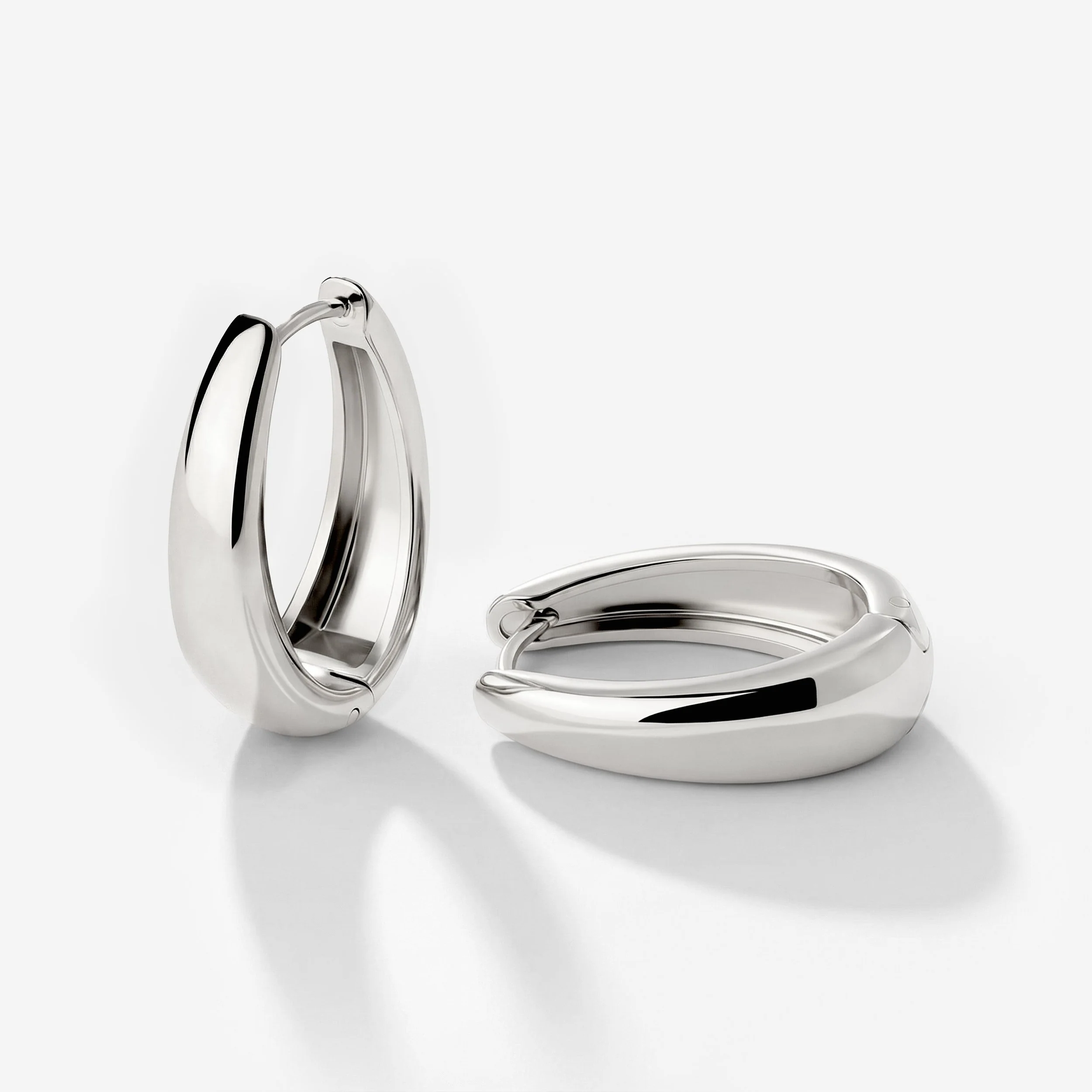 Seeker Hoops Medium Silver - Image 5