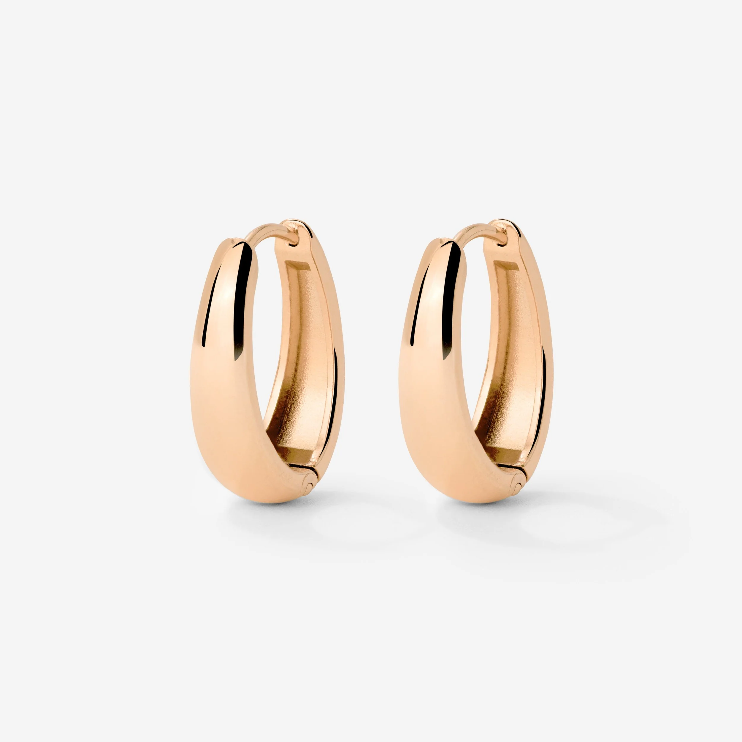 Seeker Hoops Small Rose Gold