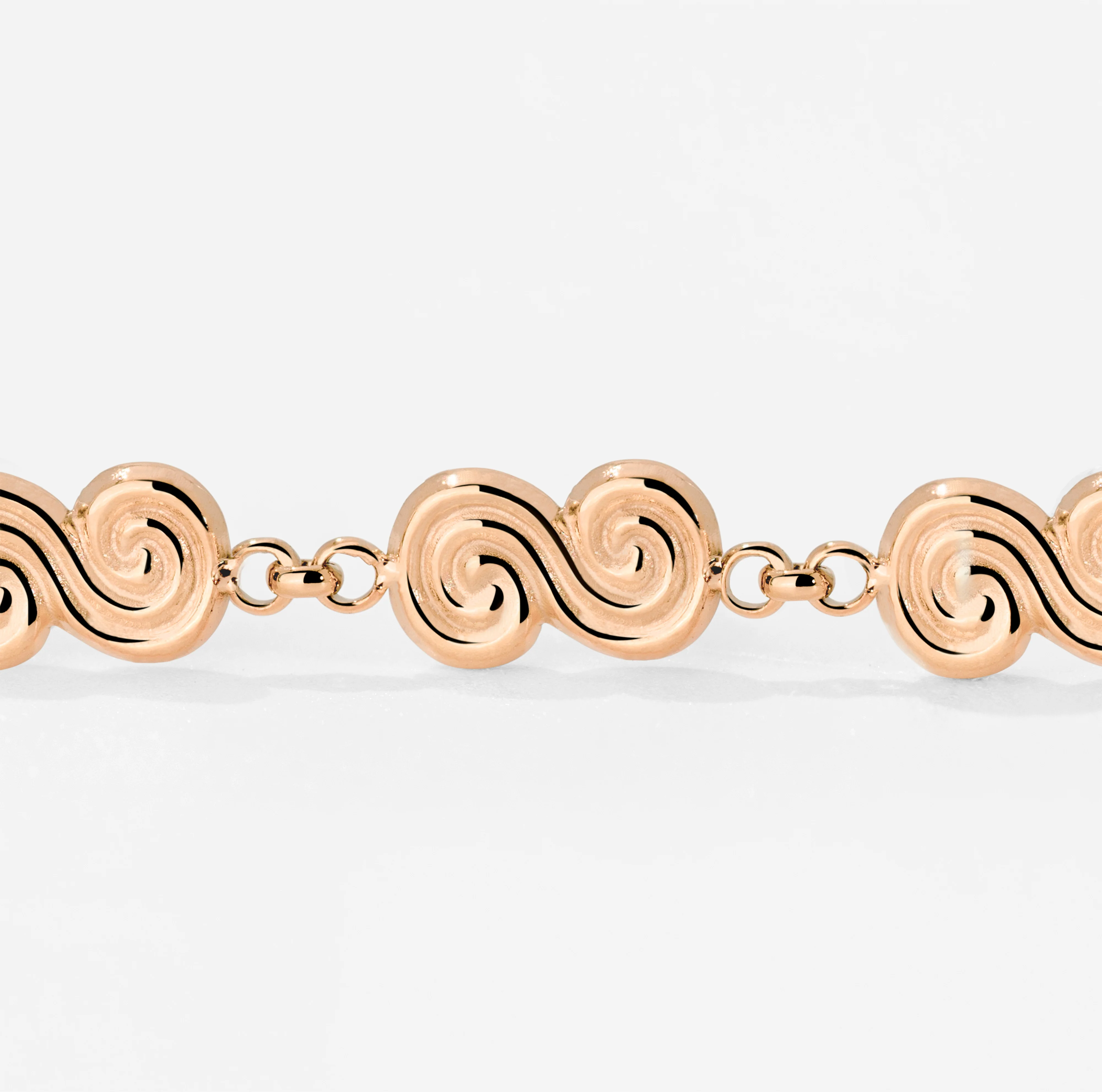 Serpent's Whisper Hoop Set Small Rose Gold - Image 4