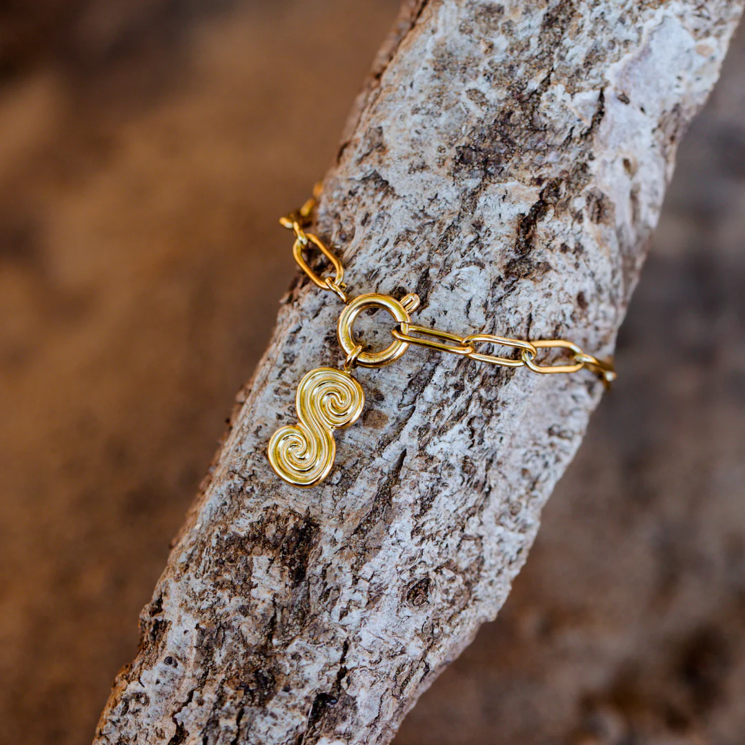 Serpent's Whisper Oval Links Necklace Rose Gold - Image 4