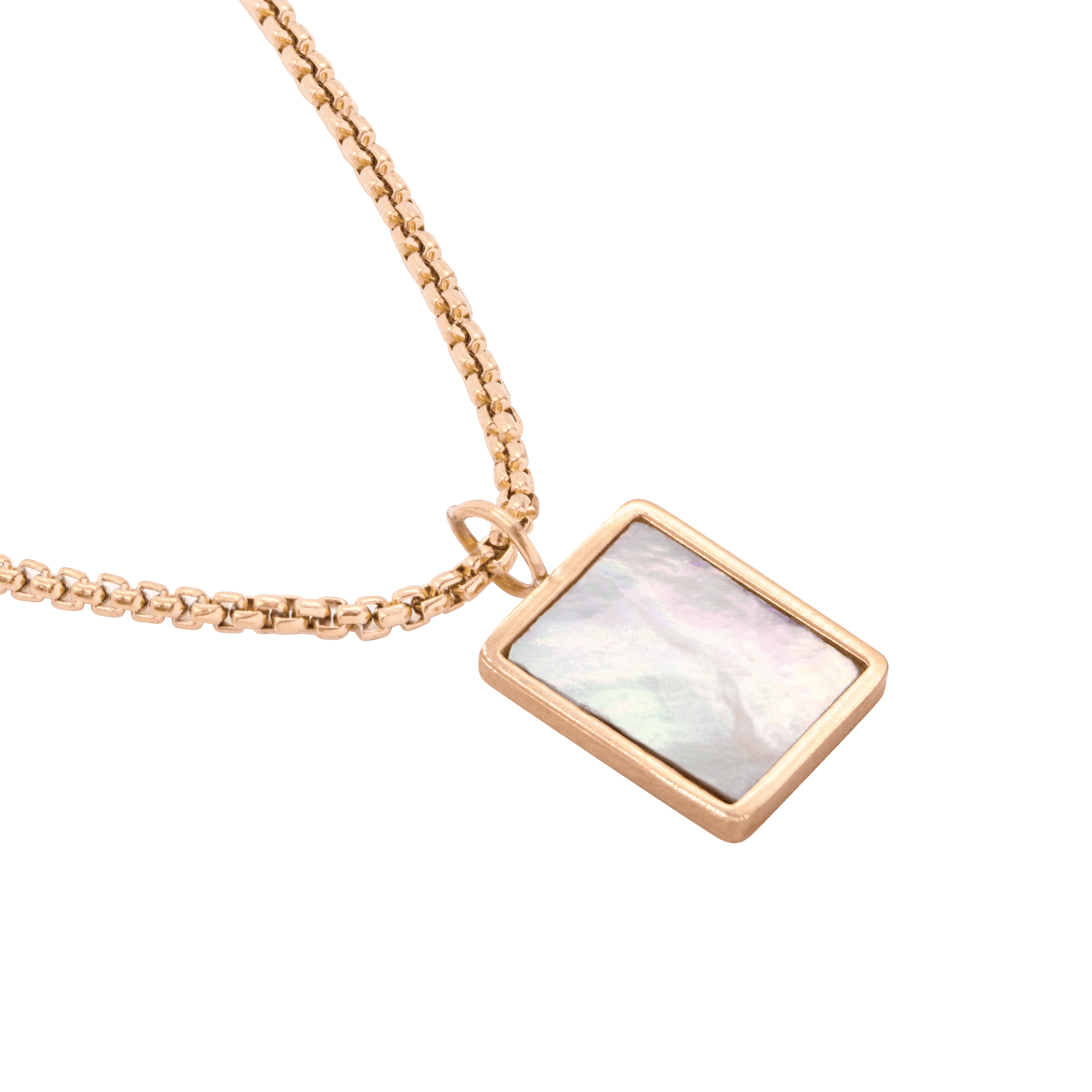 Shimmering Reflection Necklace Rose Gold - Image 2