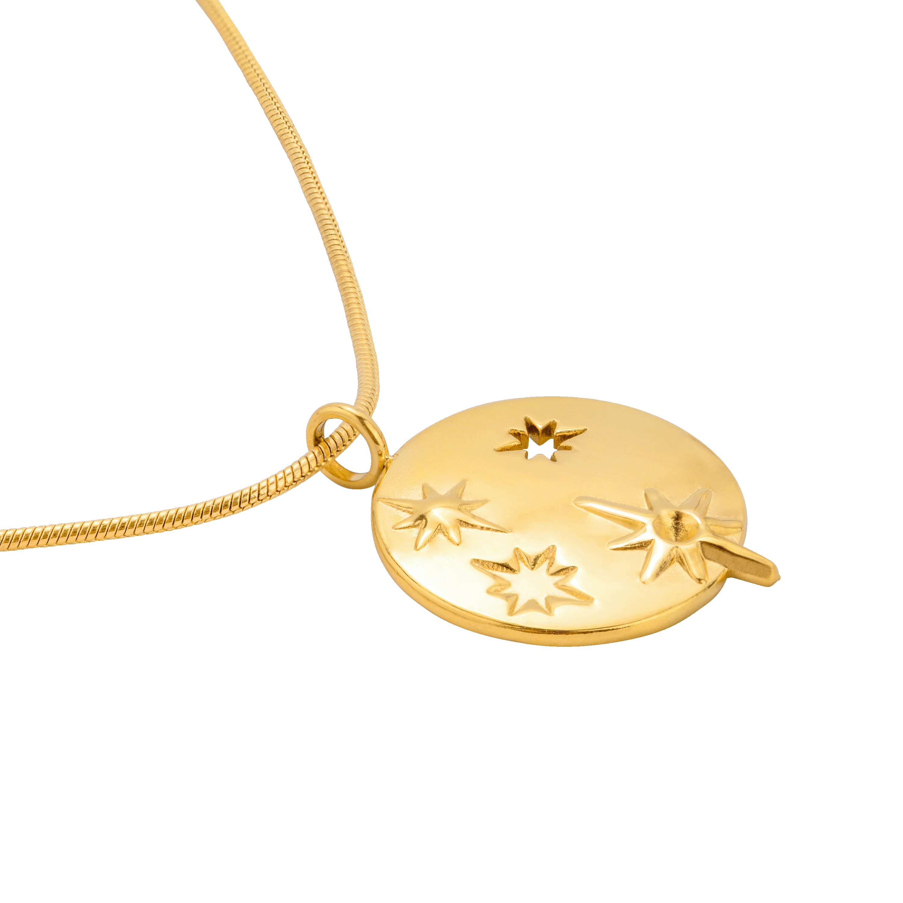 Shiny Stars Necklace Gold - Image 4
