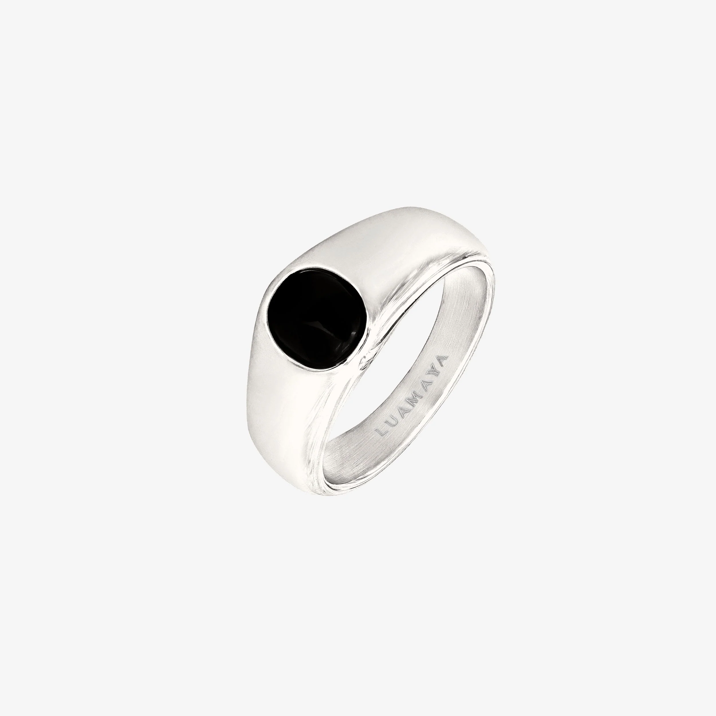 Signet Onyx Ring Silver