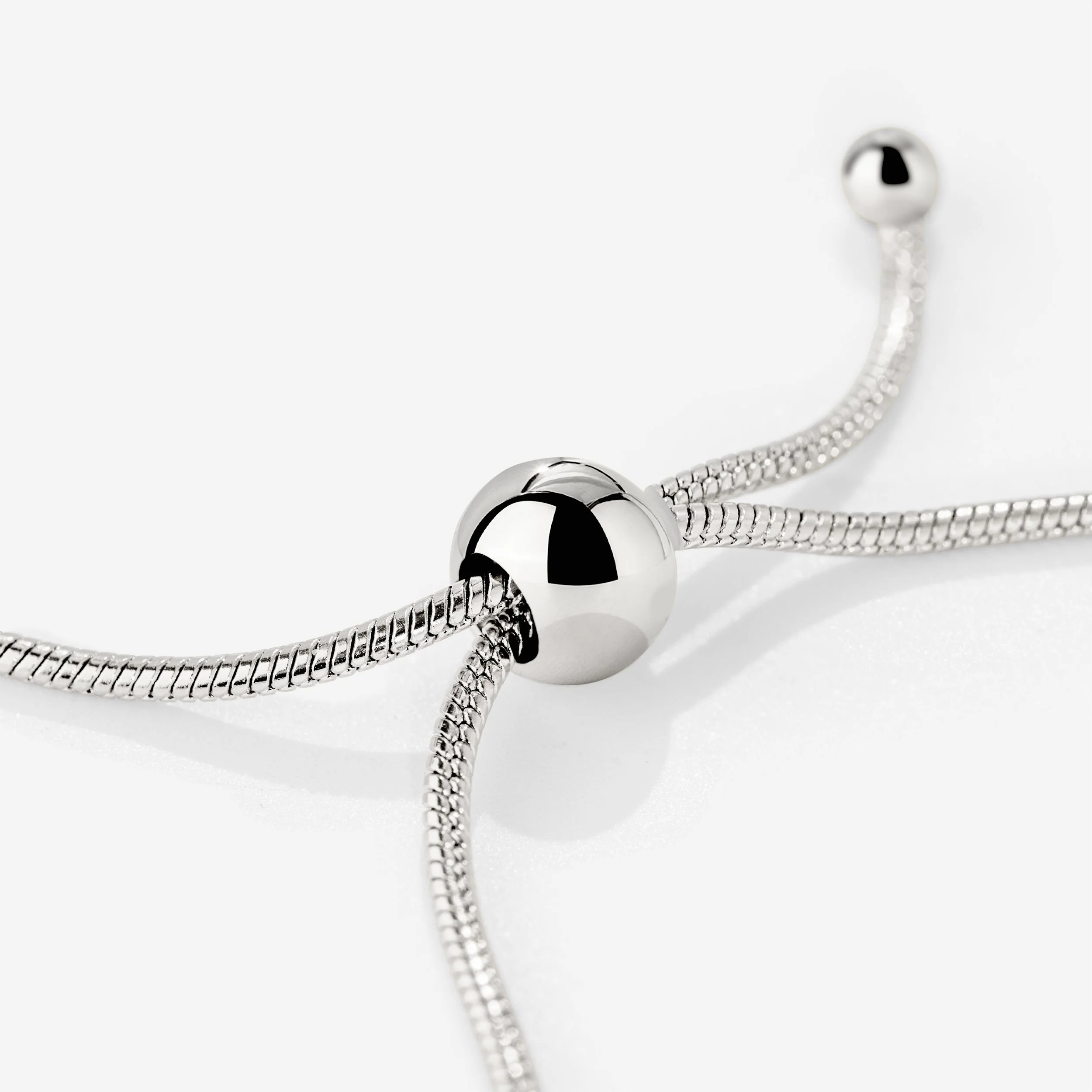 Simple Elegance Y-Necklace Silver - Image 2