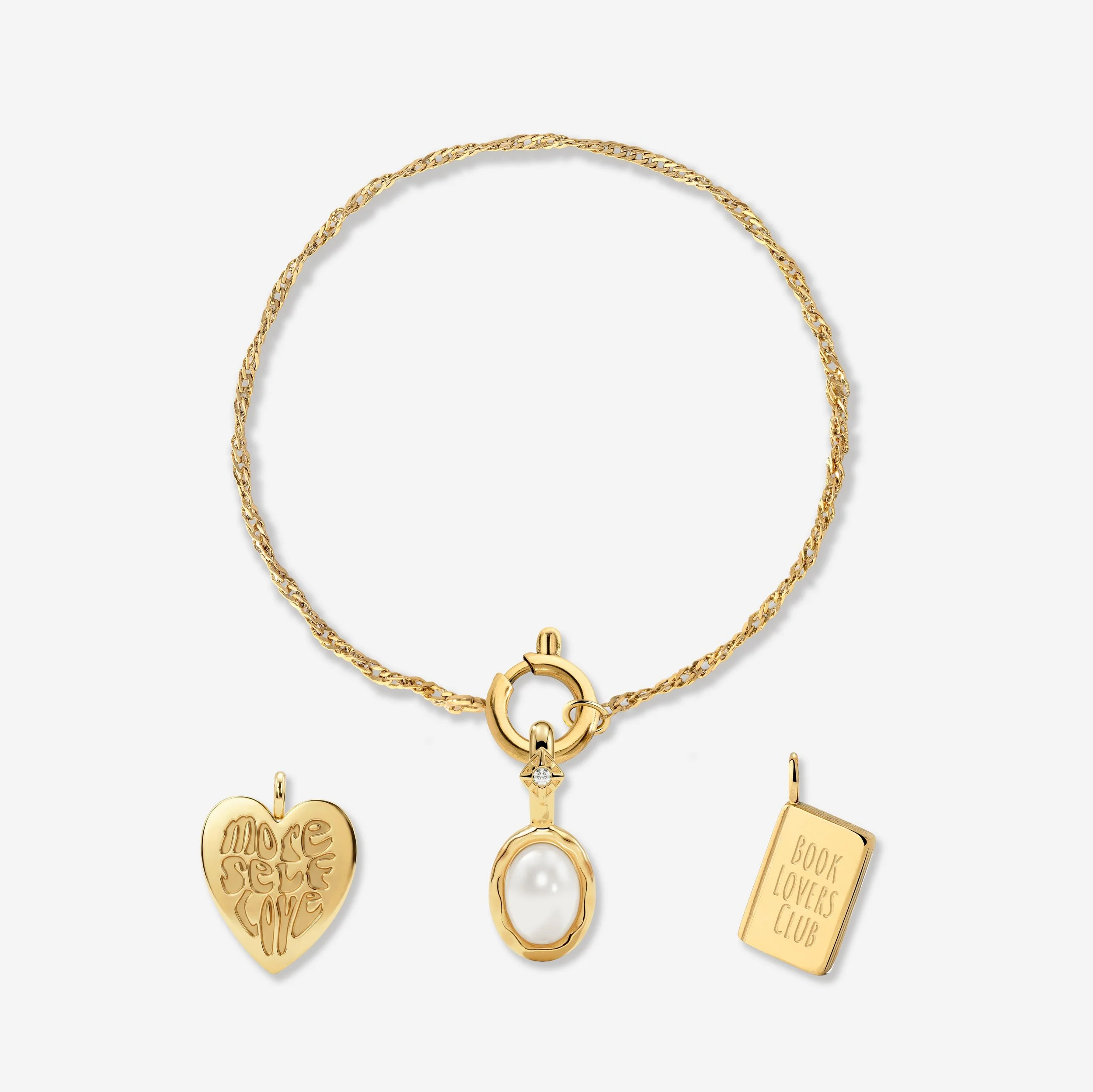 Singapore Chain Charm Bracelet Set - Image 14