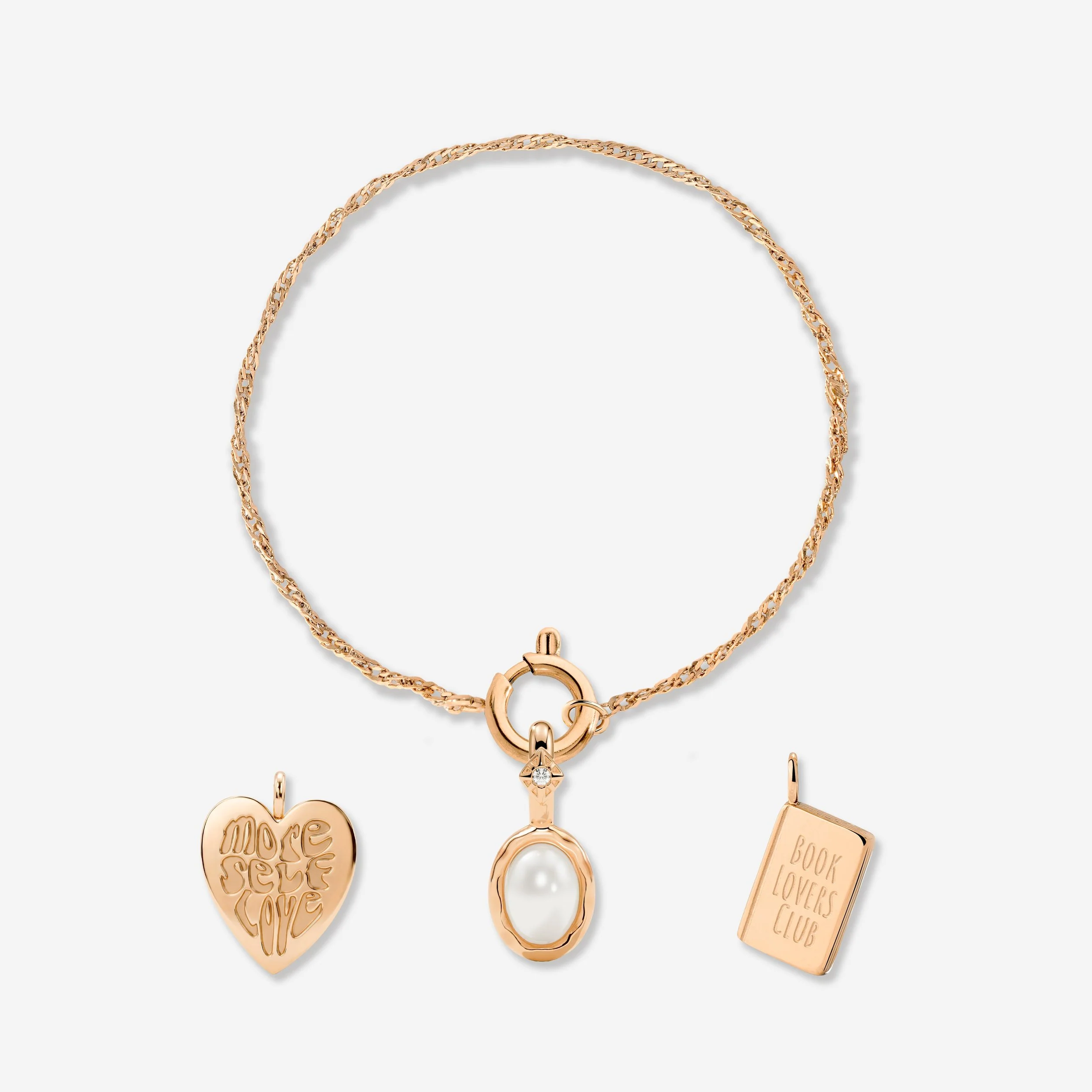 Singapore Chain Charm Bracelet Set - Image 16
