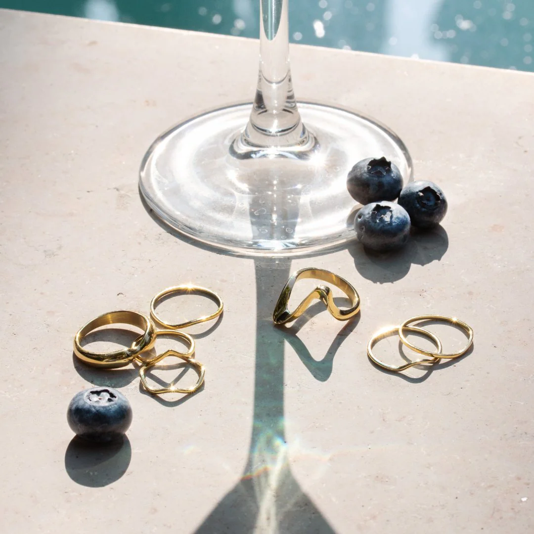 Skinny Dip Ring Duo rose gold - Image 3