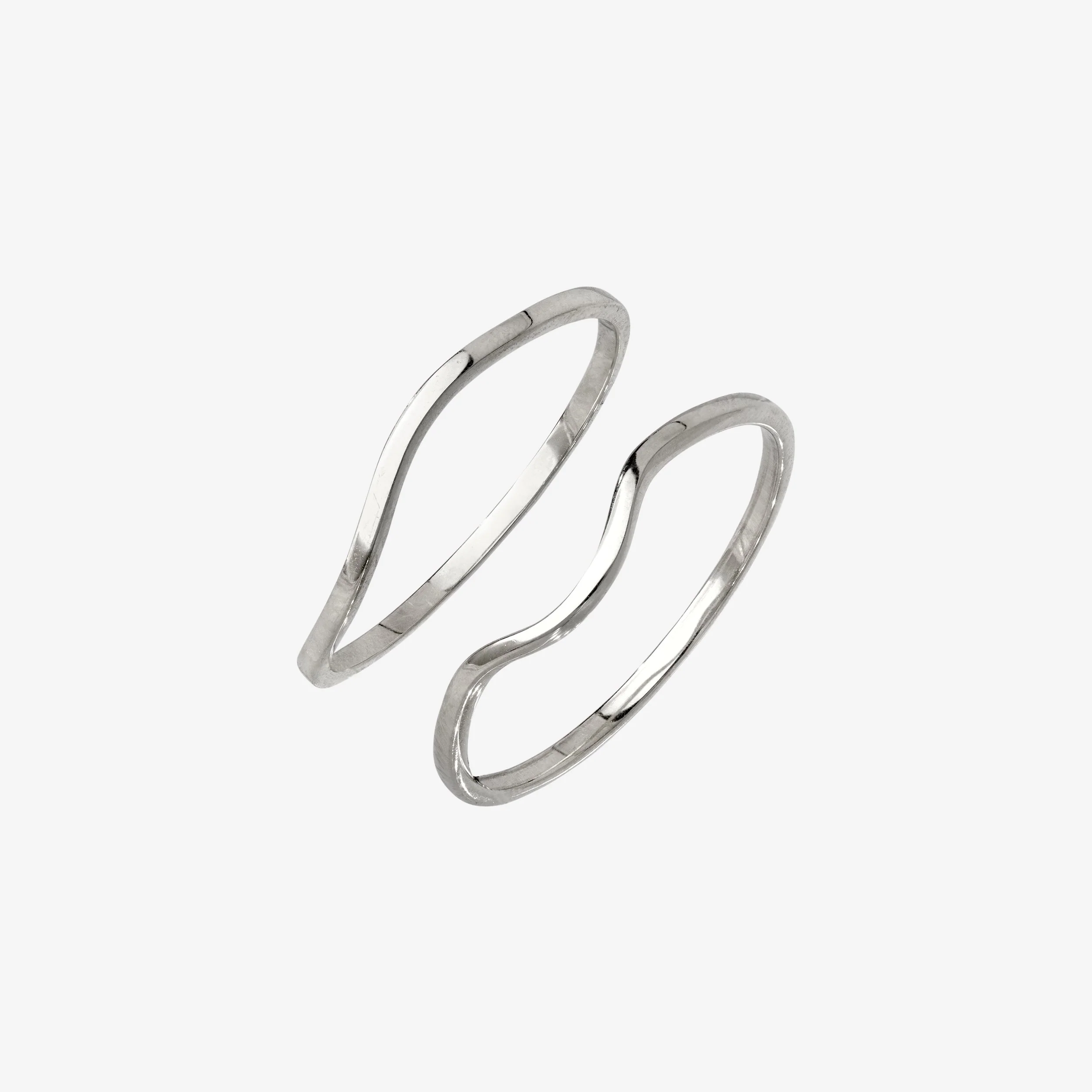 Skinny Dip Ring Duo Silver