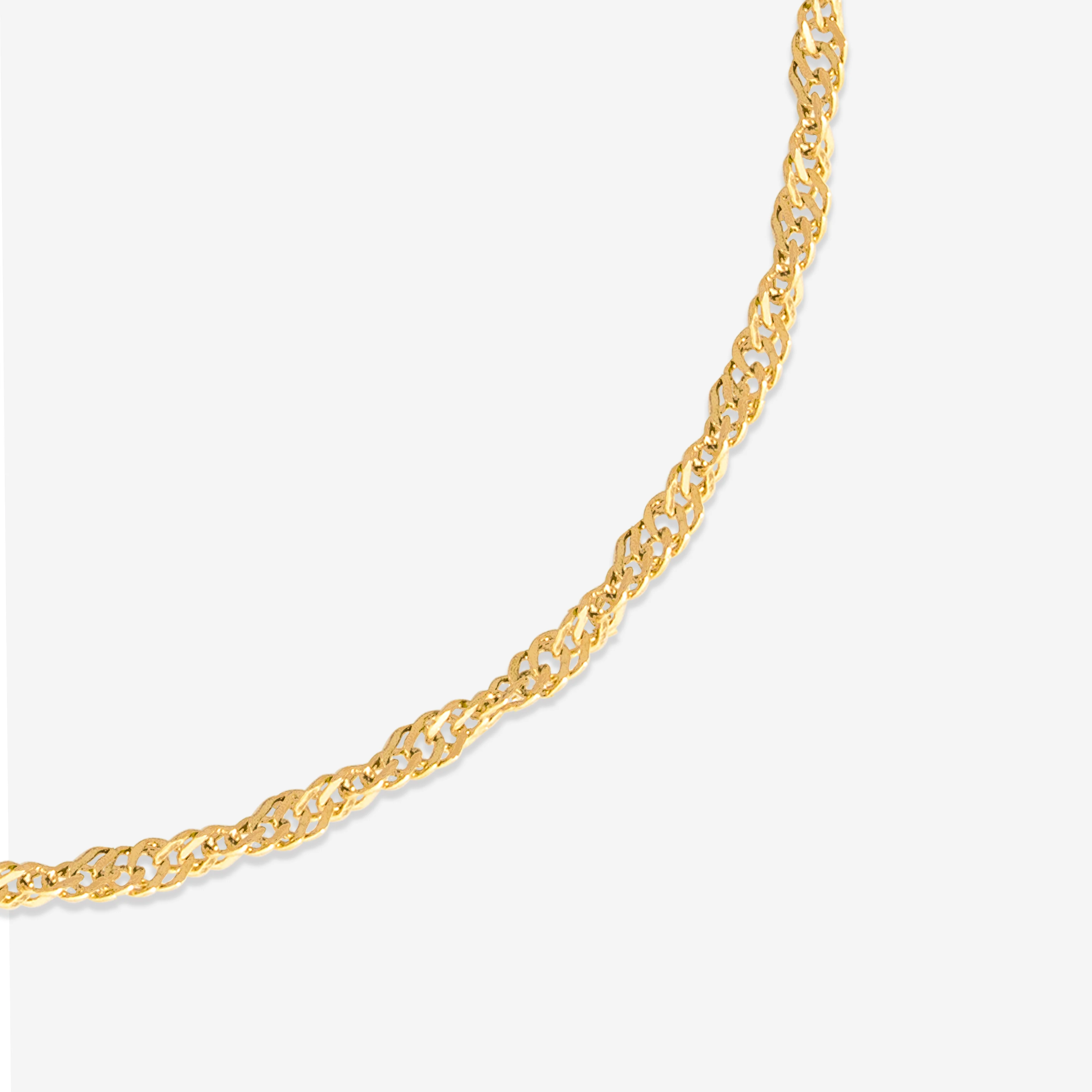 Slim Singapore Anklet Gold - Image 3