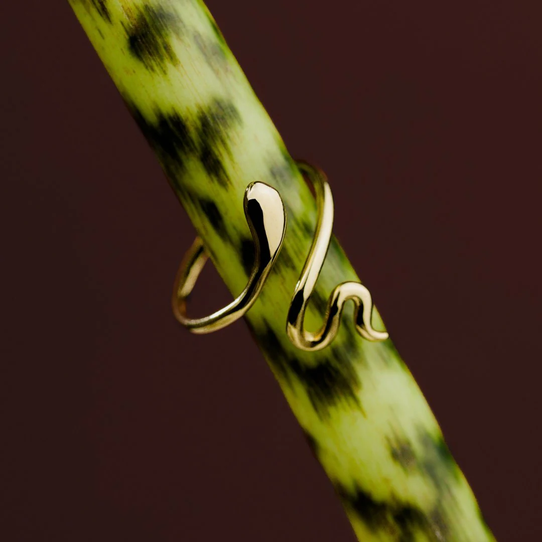 Slim Snake Ring rose gold - Image 4