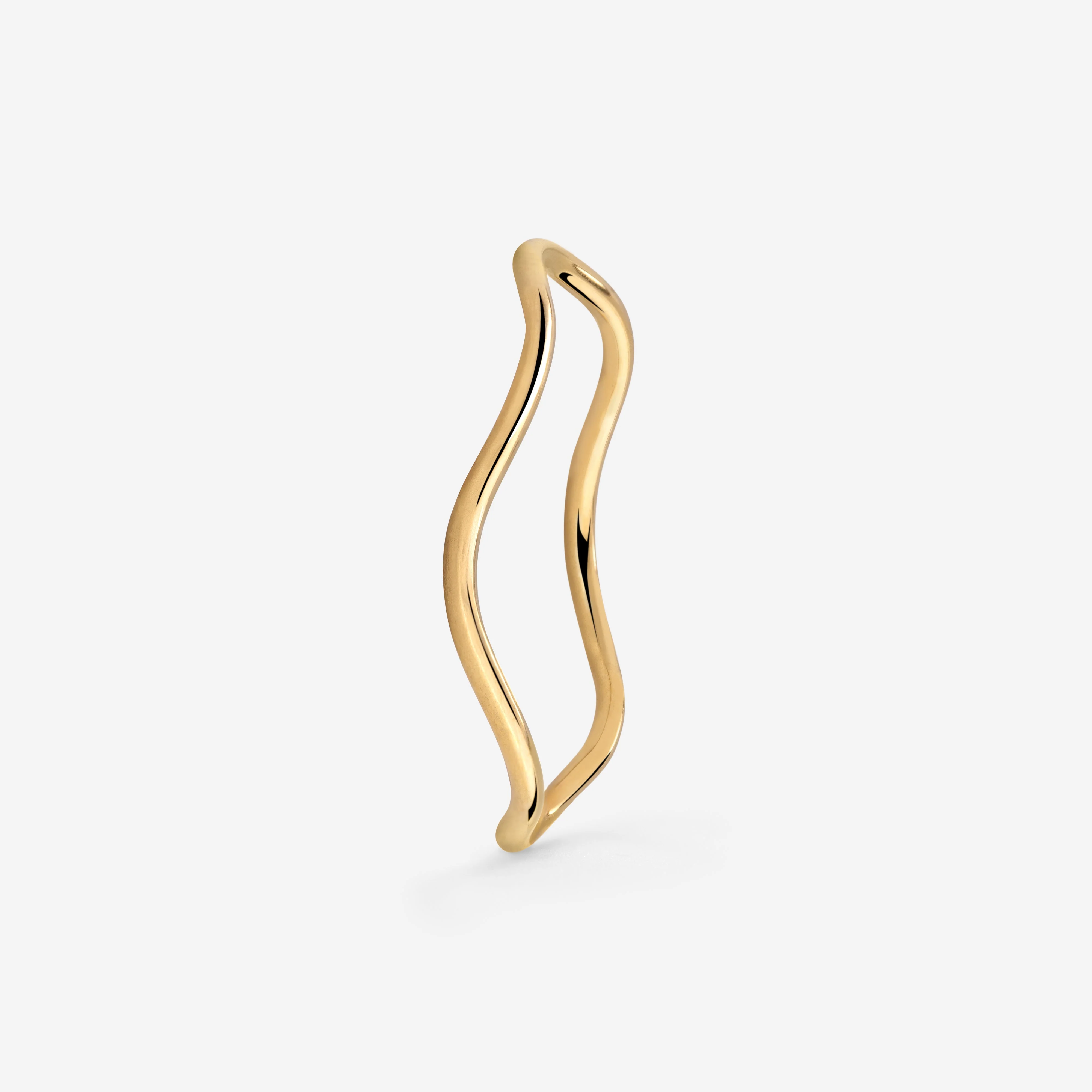 Slim Wave Ring Gold - Image 5