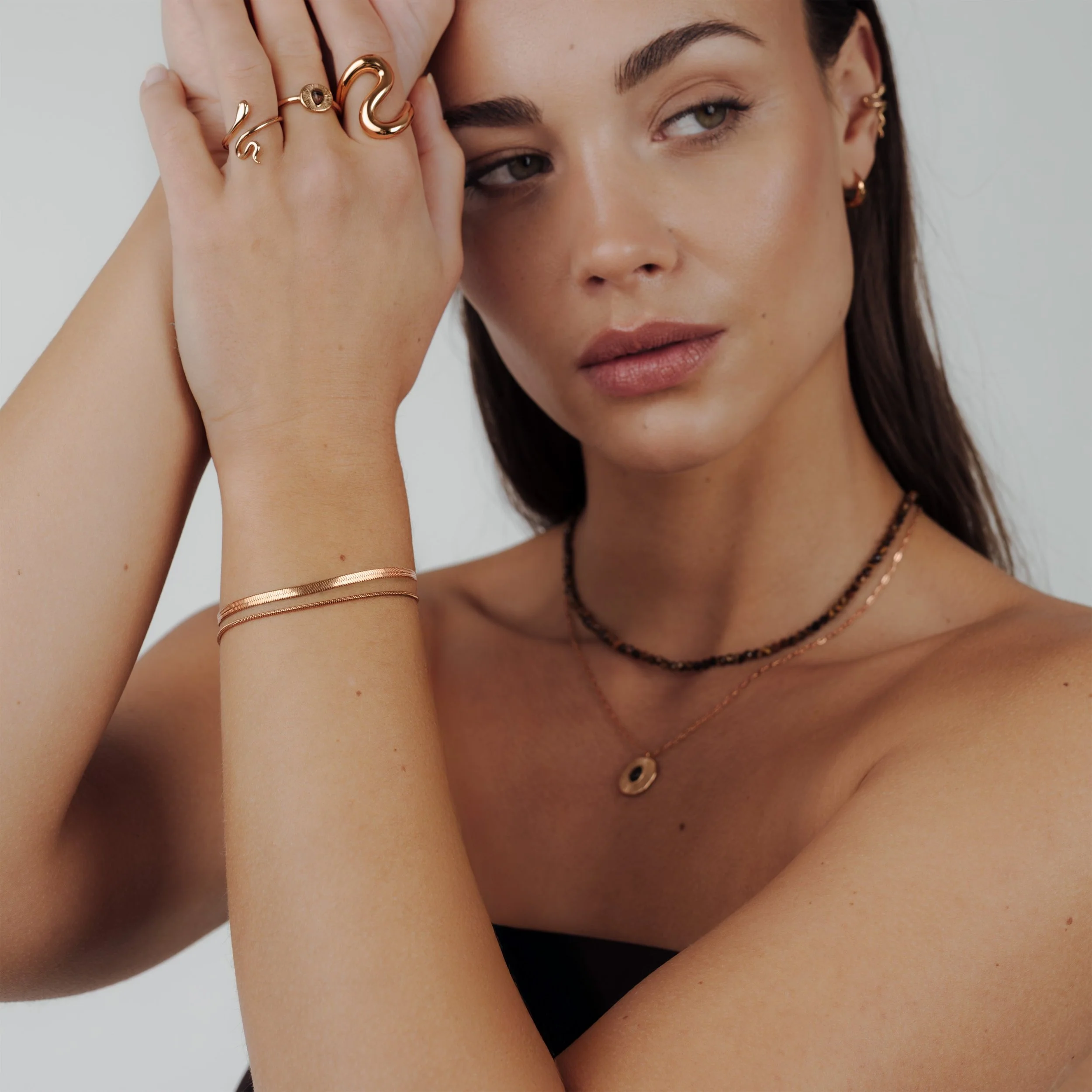 Snake Chain Bundle Rose Gold - Image 3