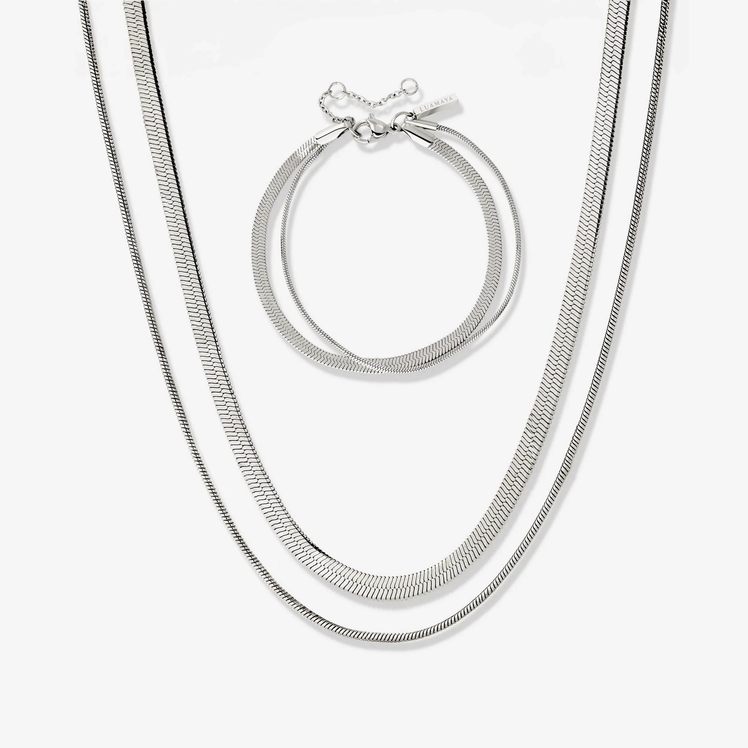 Snake Chain Bundle Silver