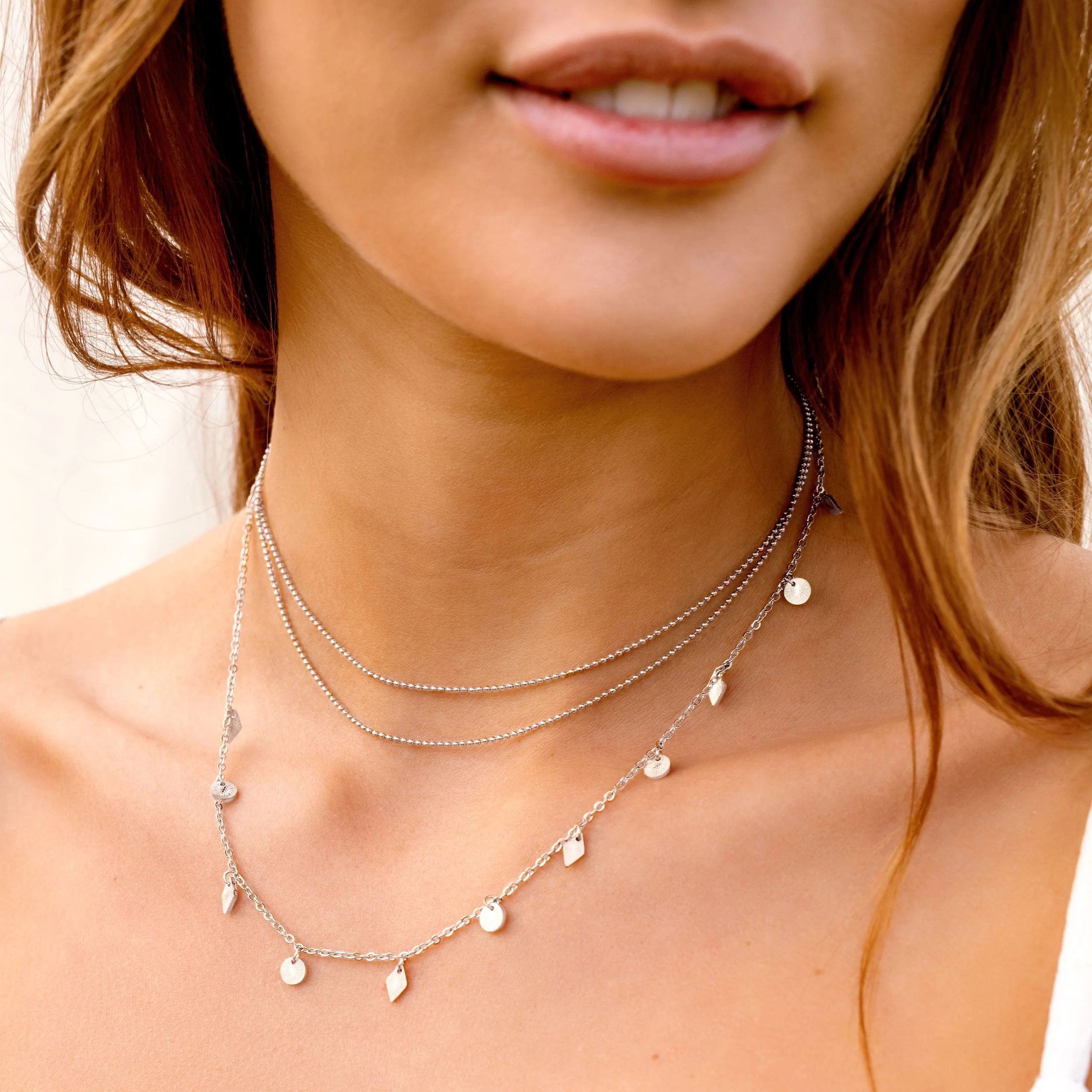 Sparkle Necklace Silver - Image 2