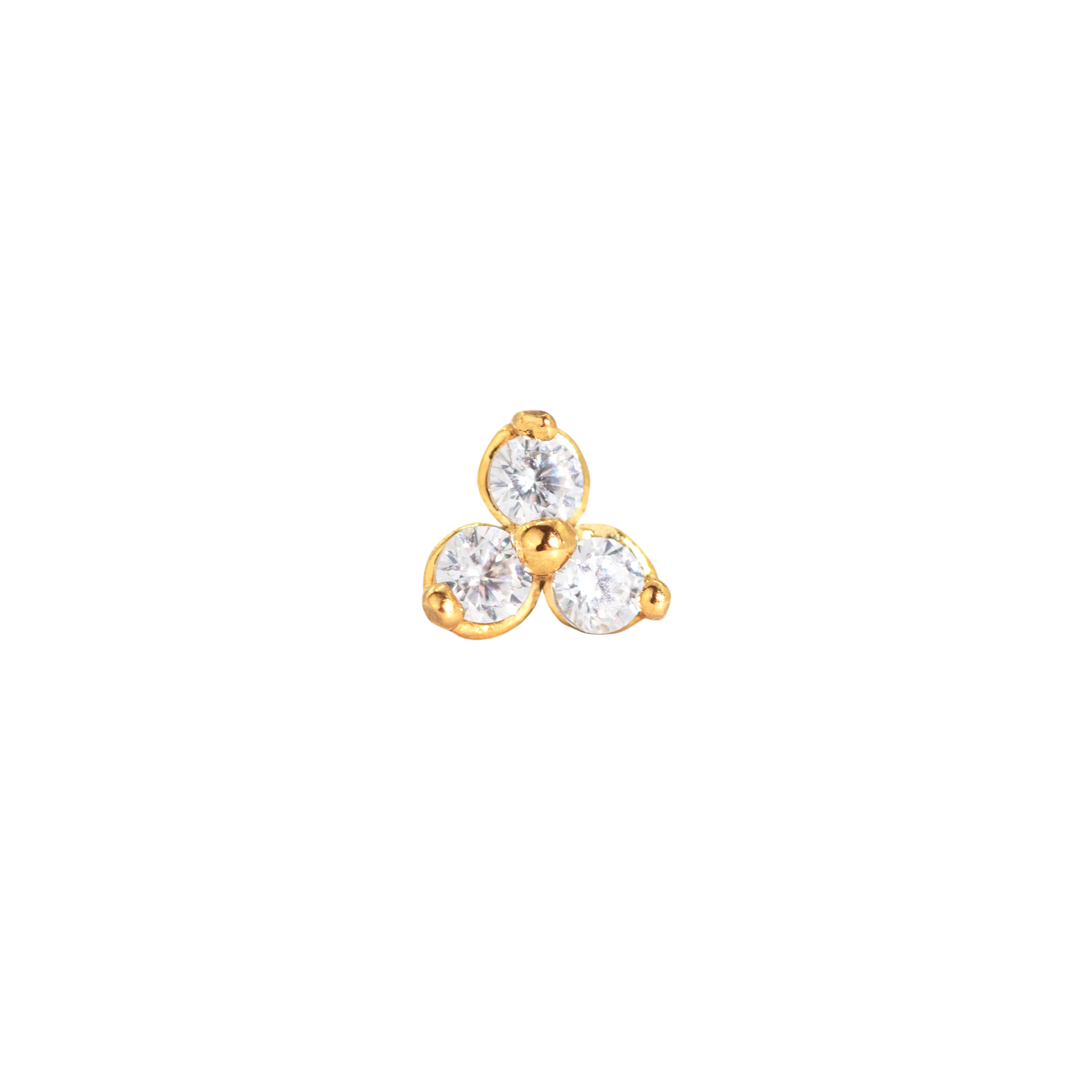 Sparkle Piercing Stud Gold - Image 3