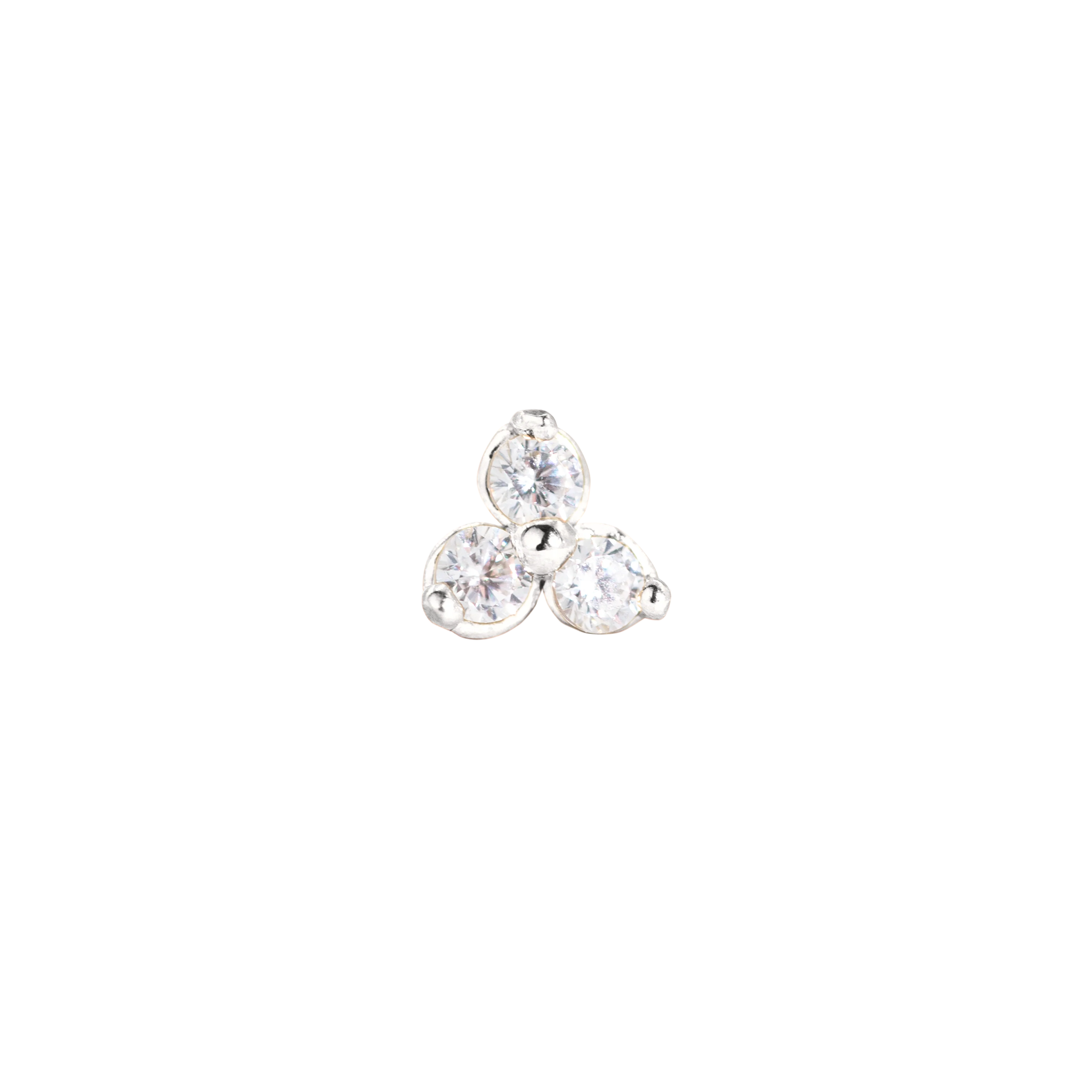 Sparkle Piercing Stud Silver - Image 3