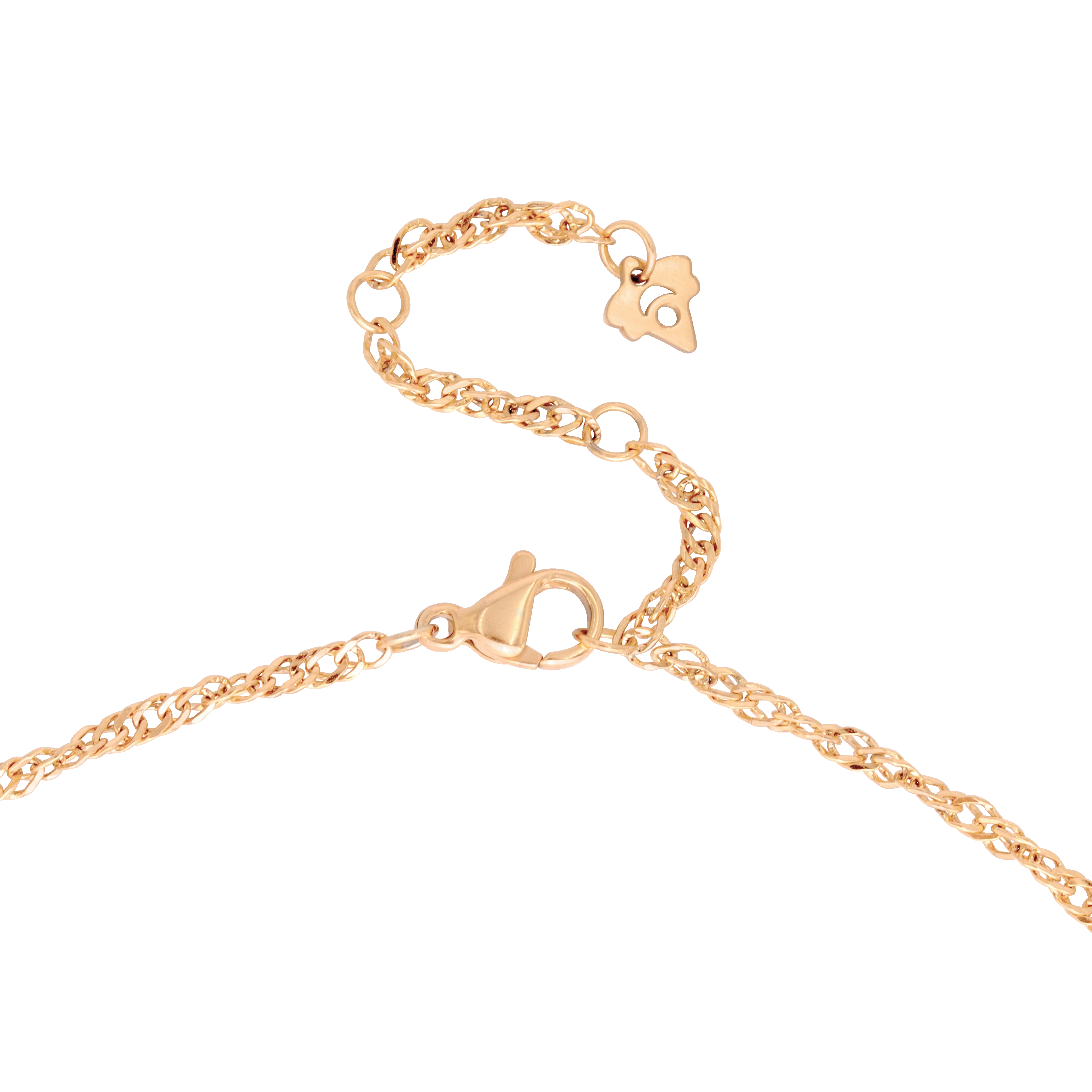 Sparkling Donut Necklace Rose Gold - Image 3