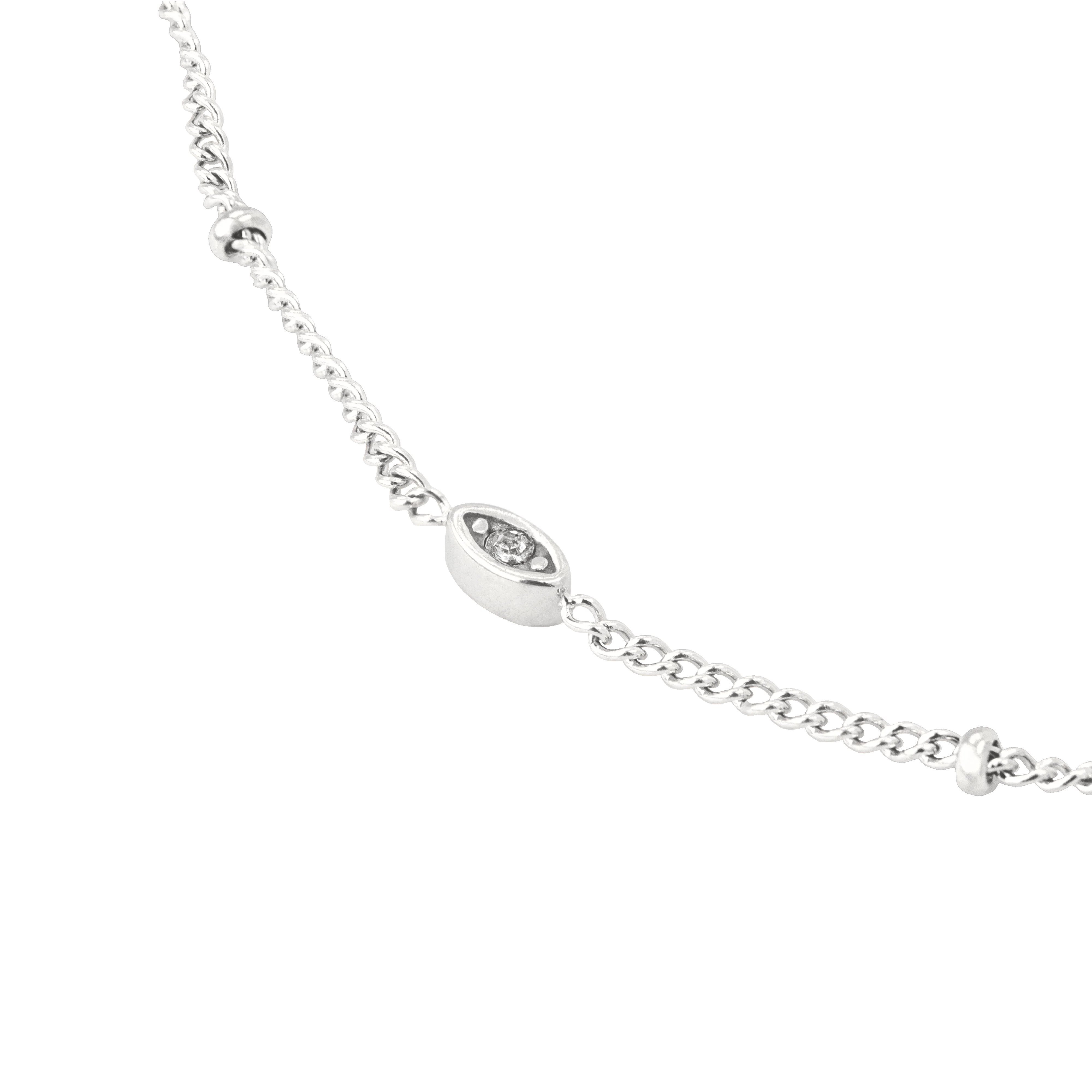Sparkling Eyes Anklet Silver - Image 4