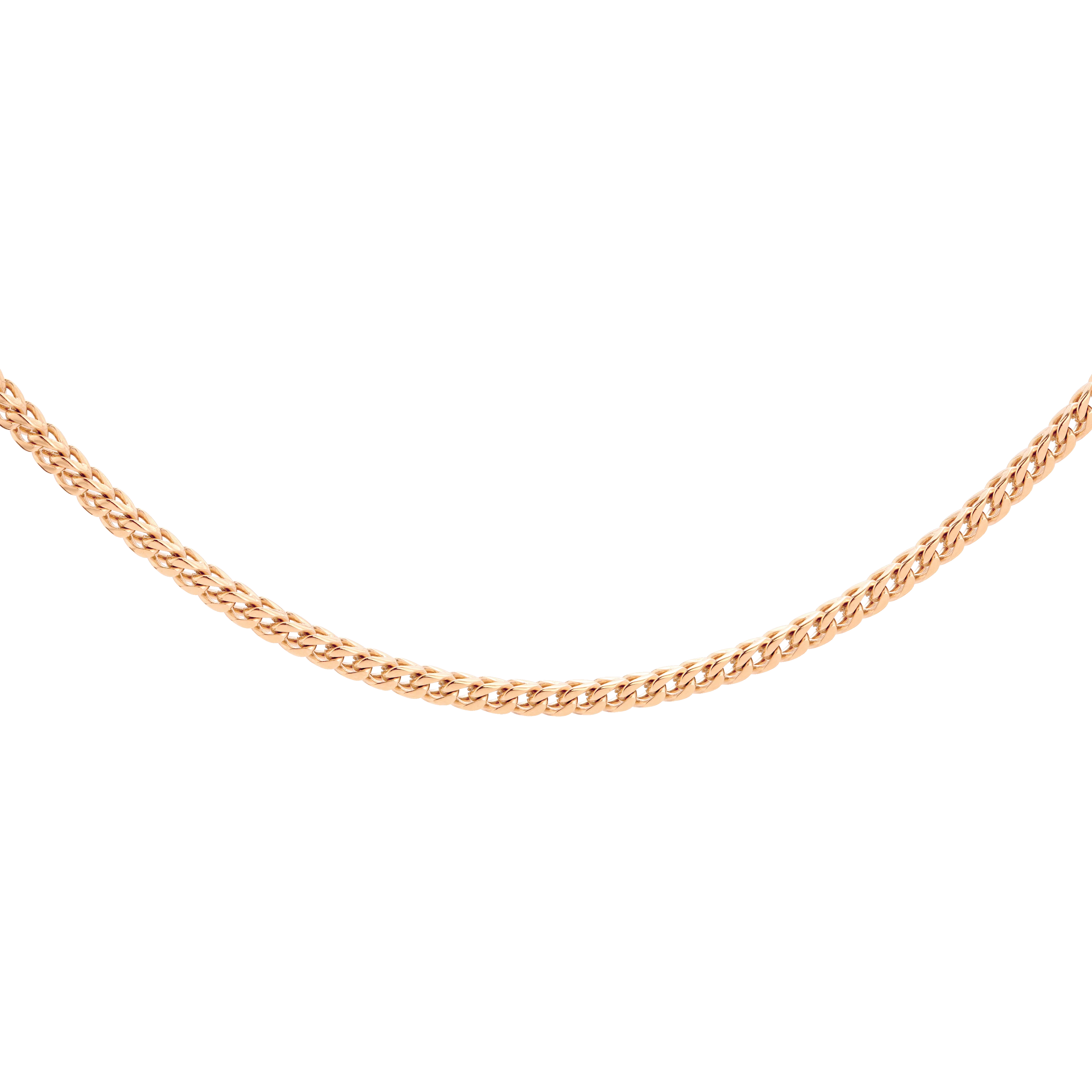 Spiga Chain Necklace Rose Gold