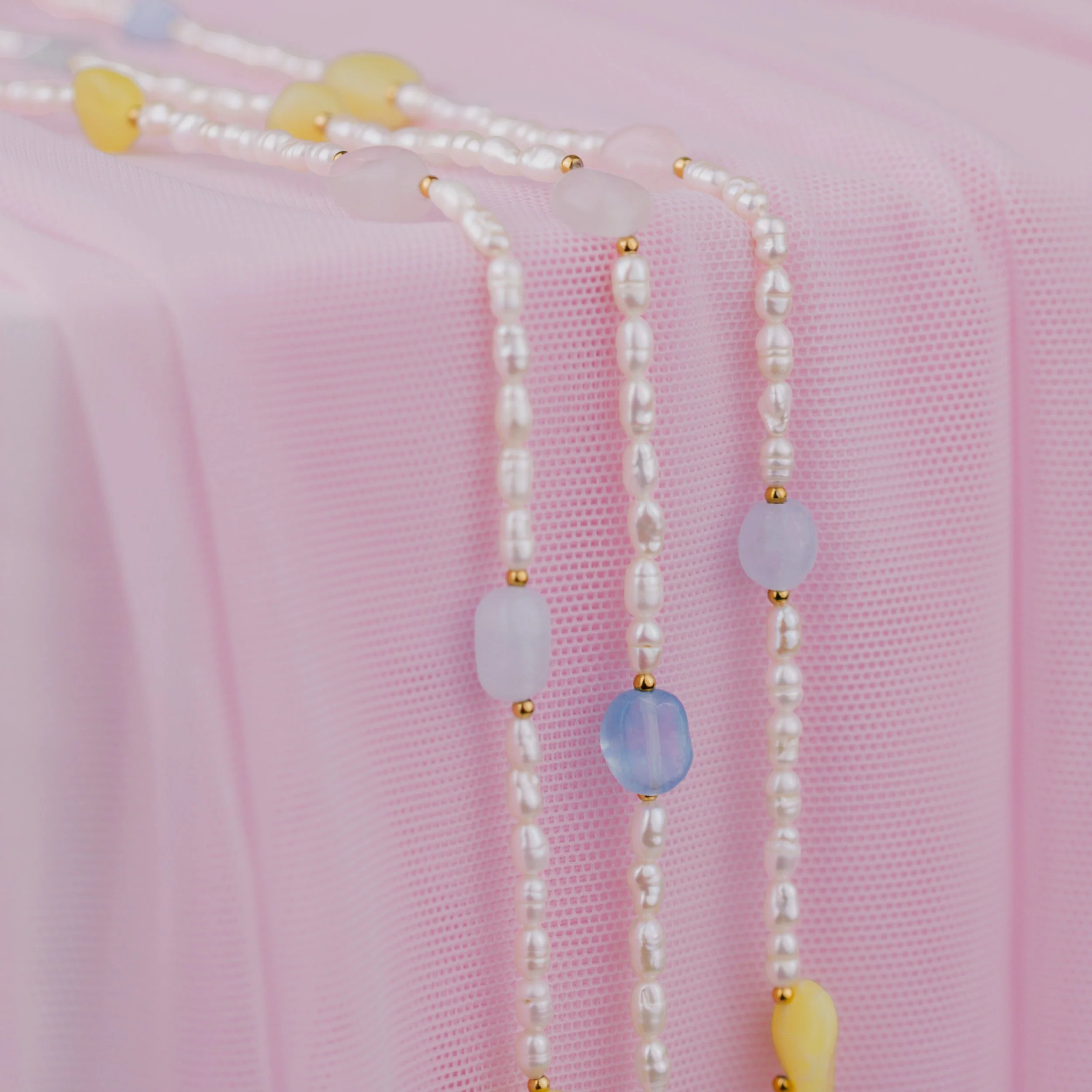 Spring Pastels Necklace Gold - Image 5