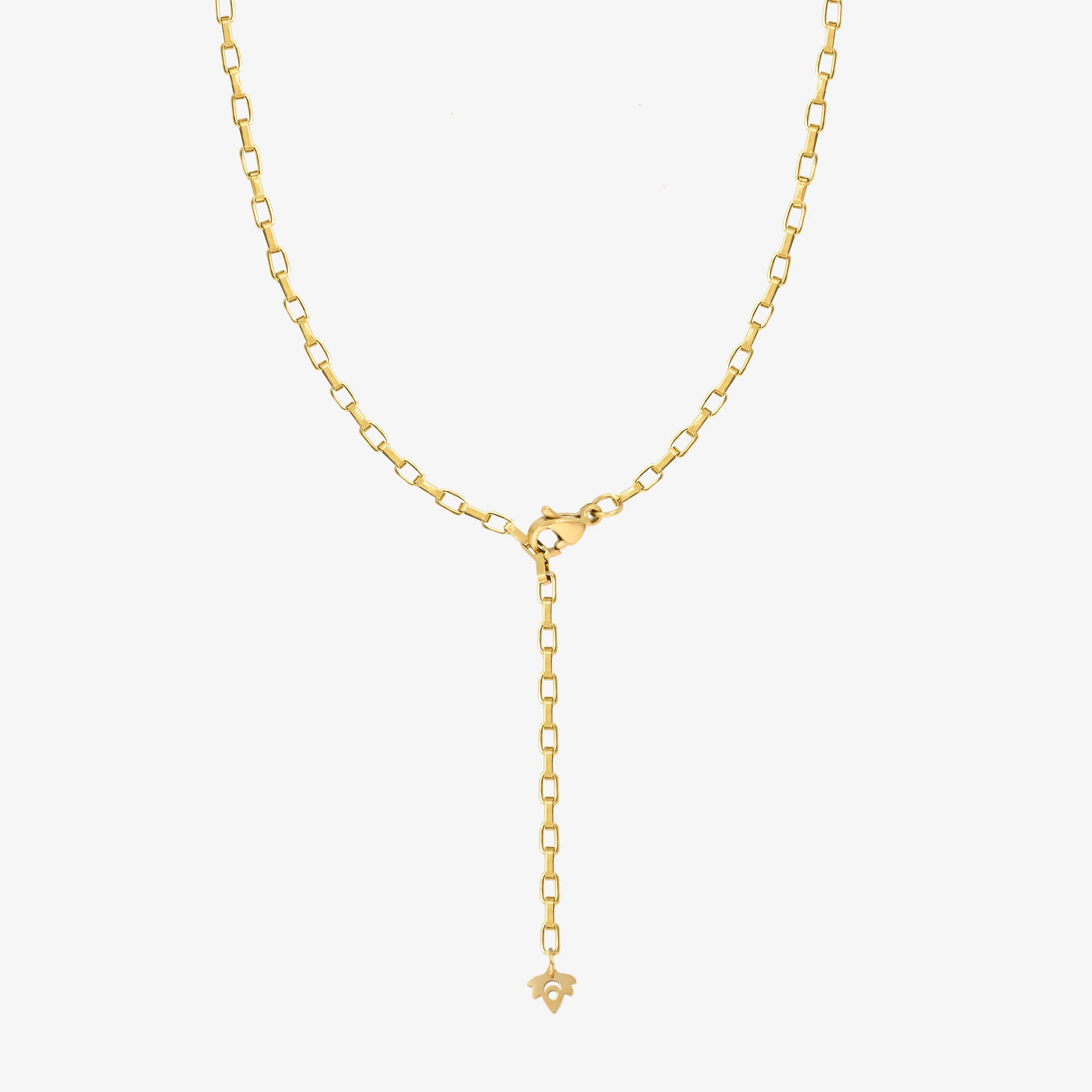 Square Y Box Chain Gold - Image 3