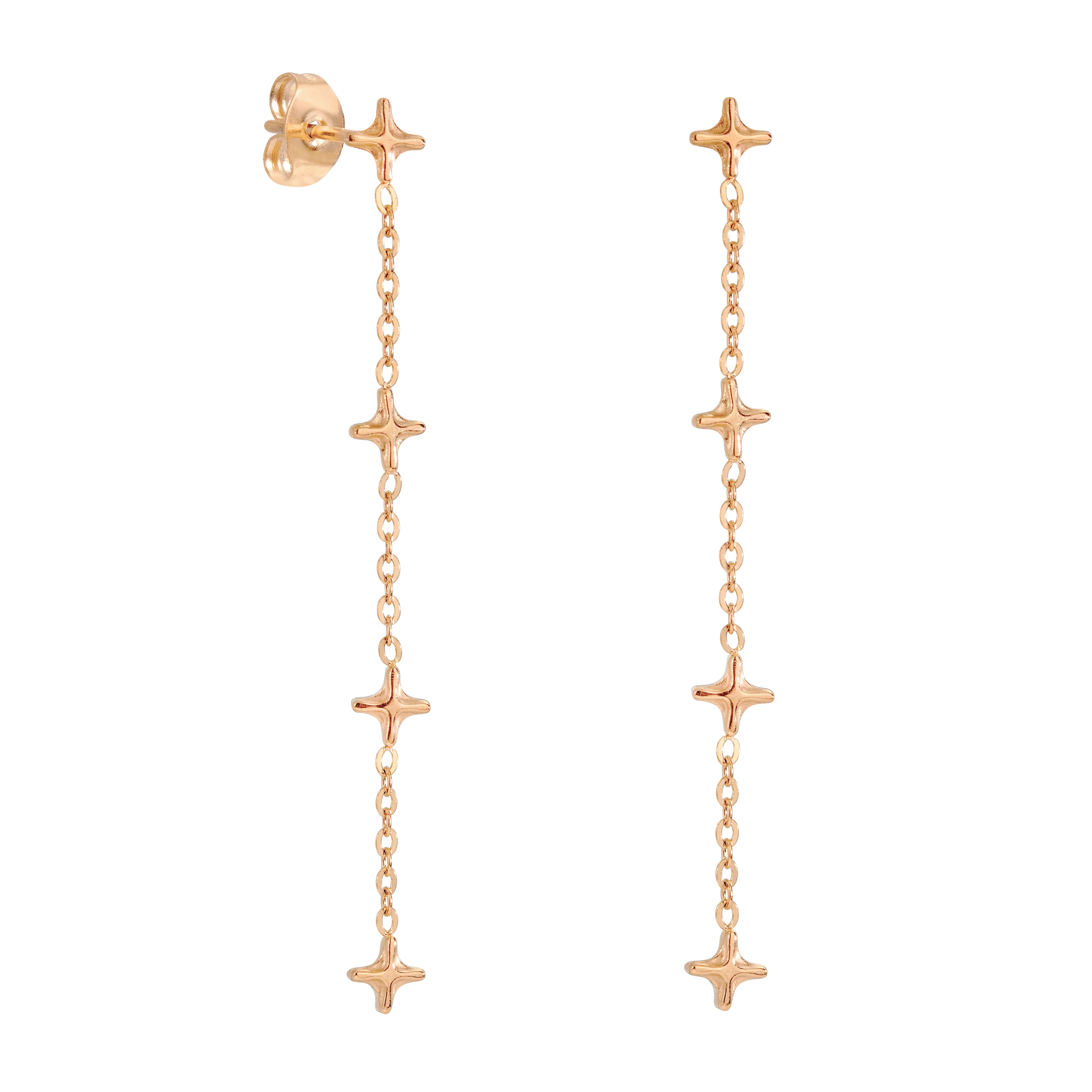 Starburst Studs Rose Gold