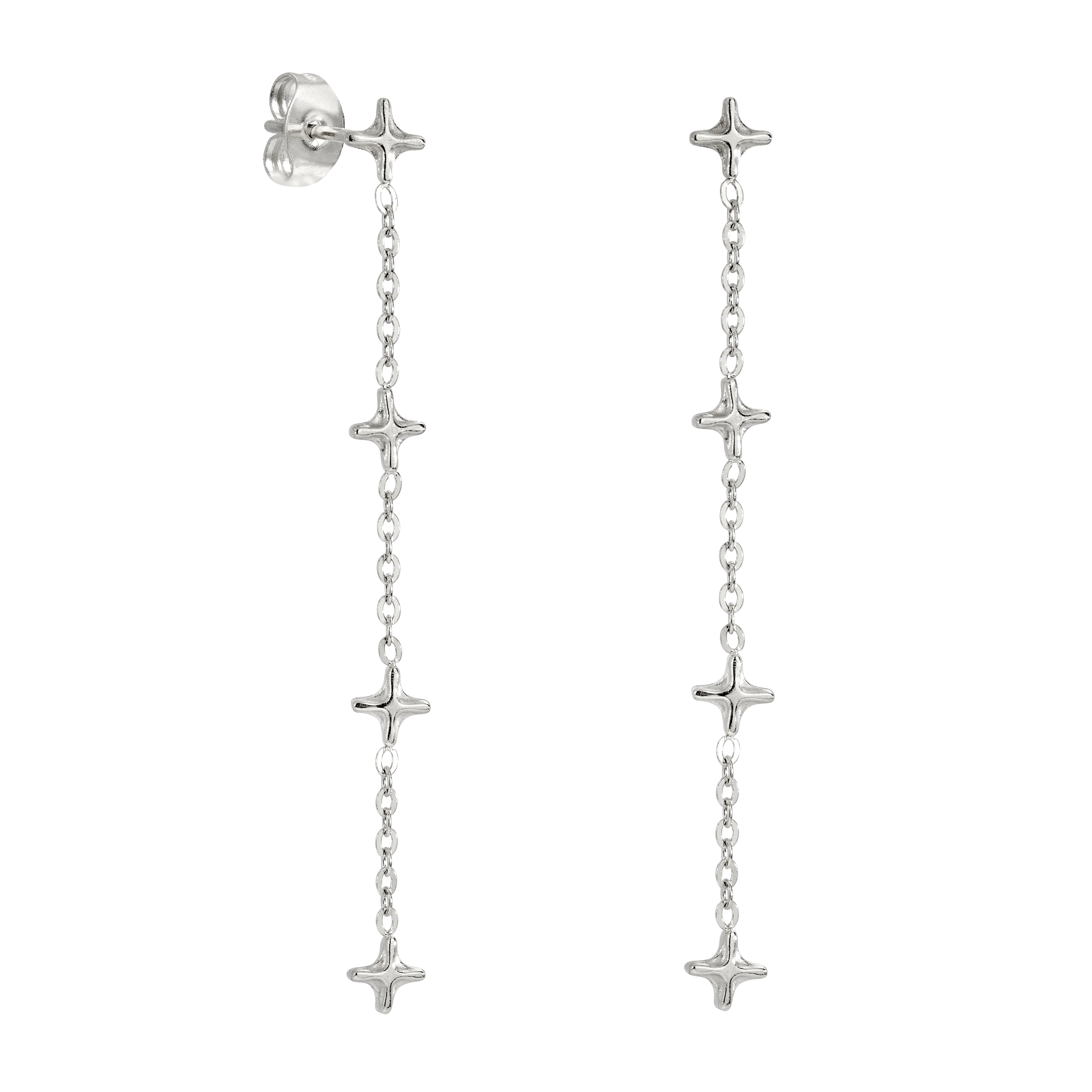 Starburst Studs Silver