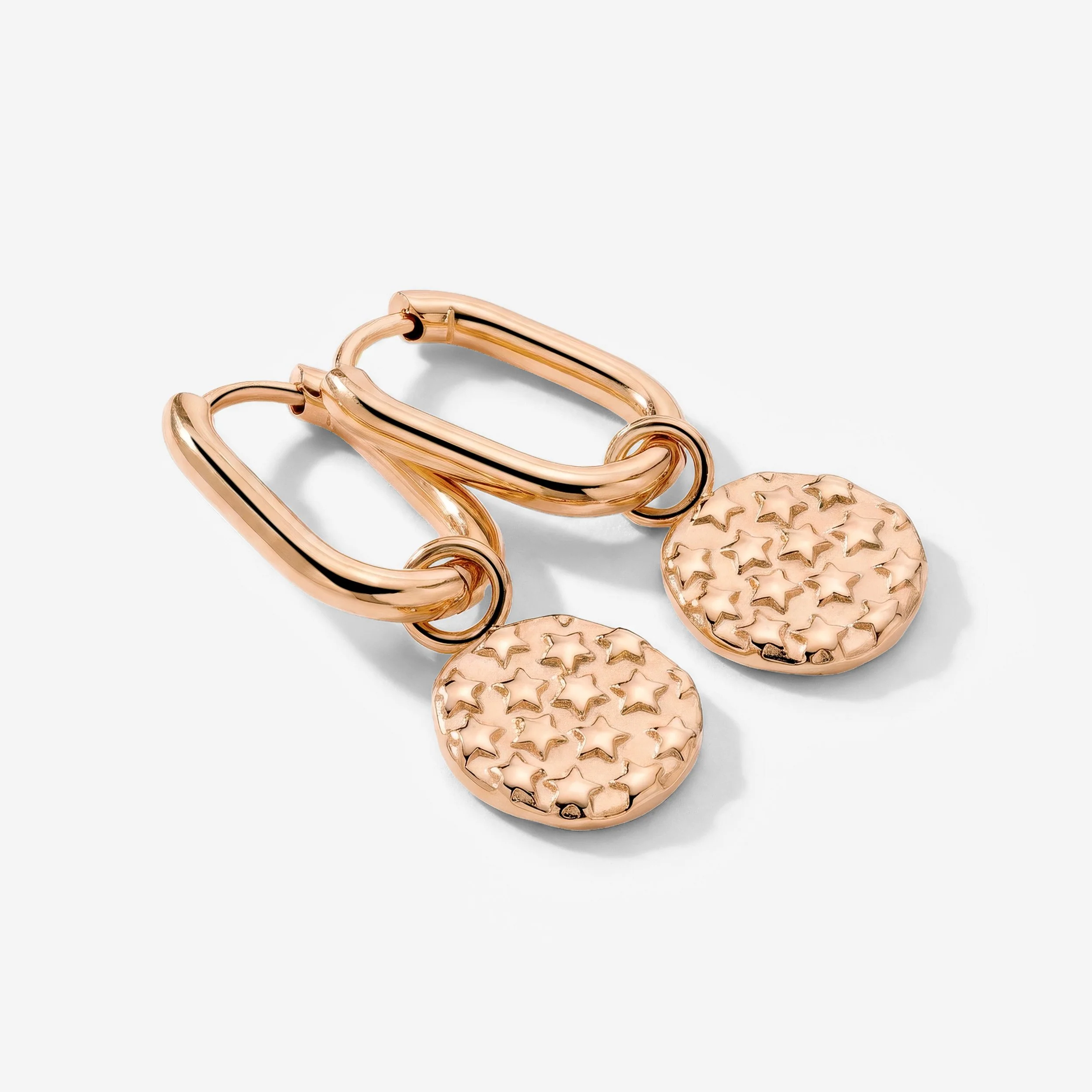 Starry Skies Oval Hoop Set Baby Rose Gold - Image 3